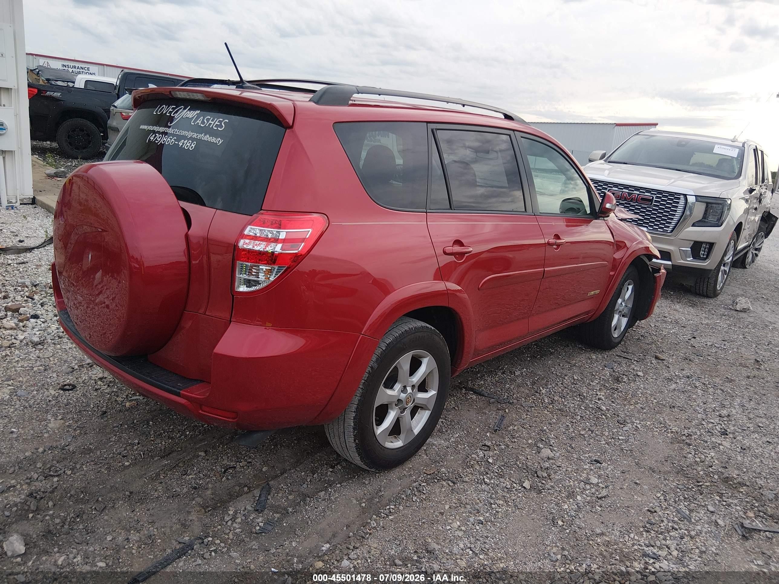 2009 Toyota Rav4 Limited V6 Red vin: JTMZK31VX95025789