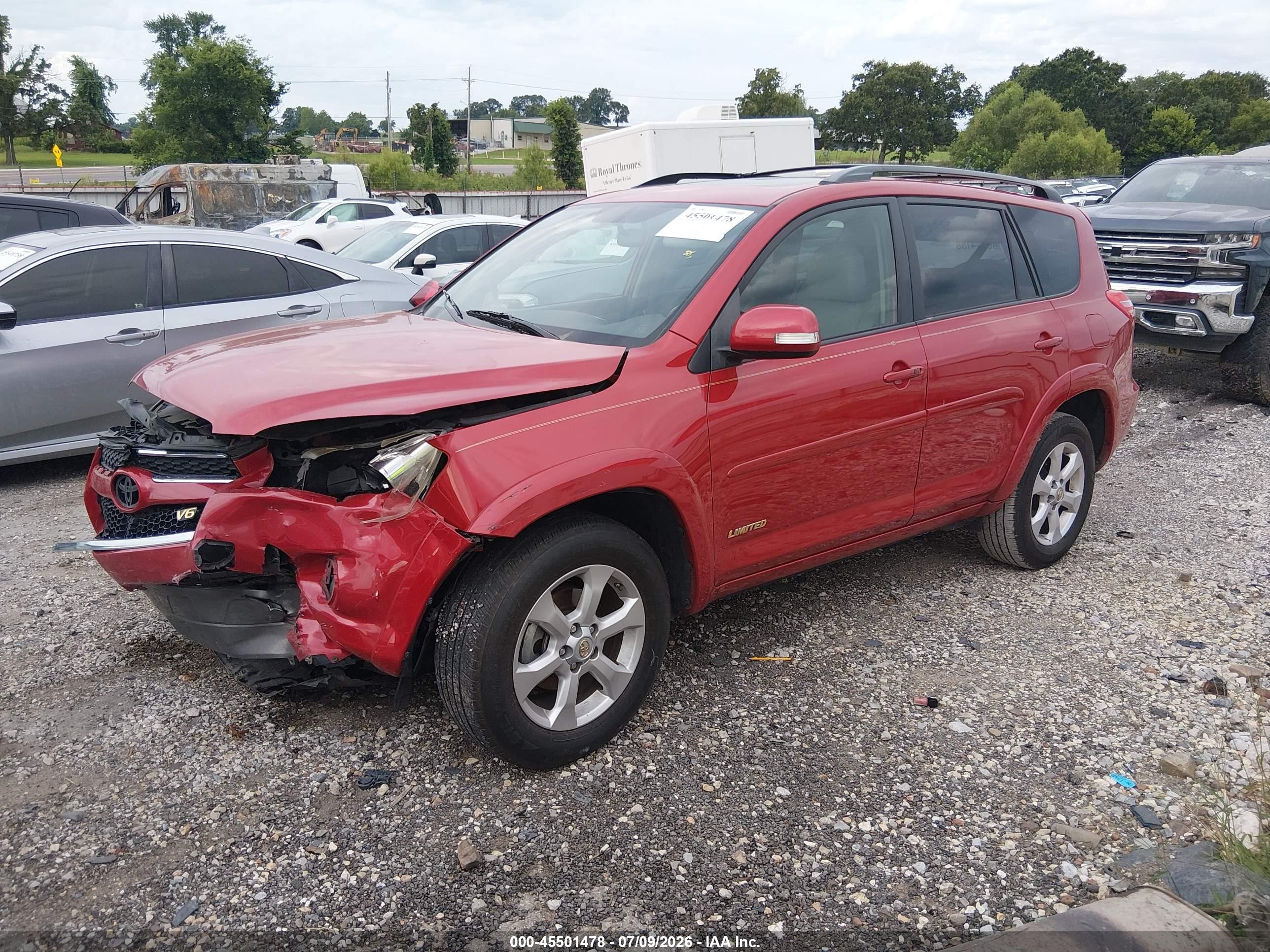 2009 Toyota Rav4 Limited V6 Red vin: JTMZK31VX95025789