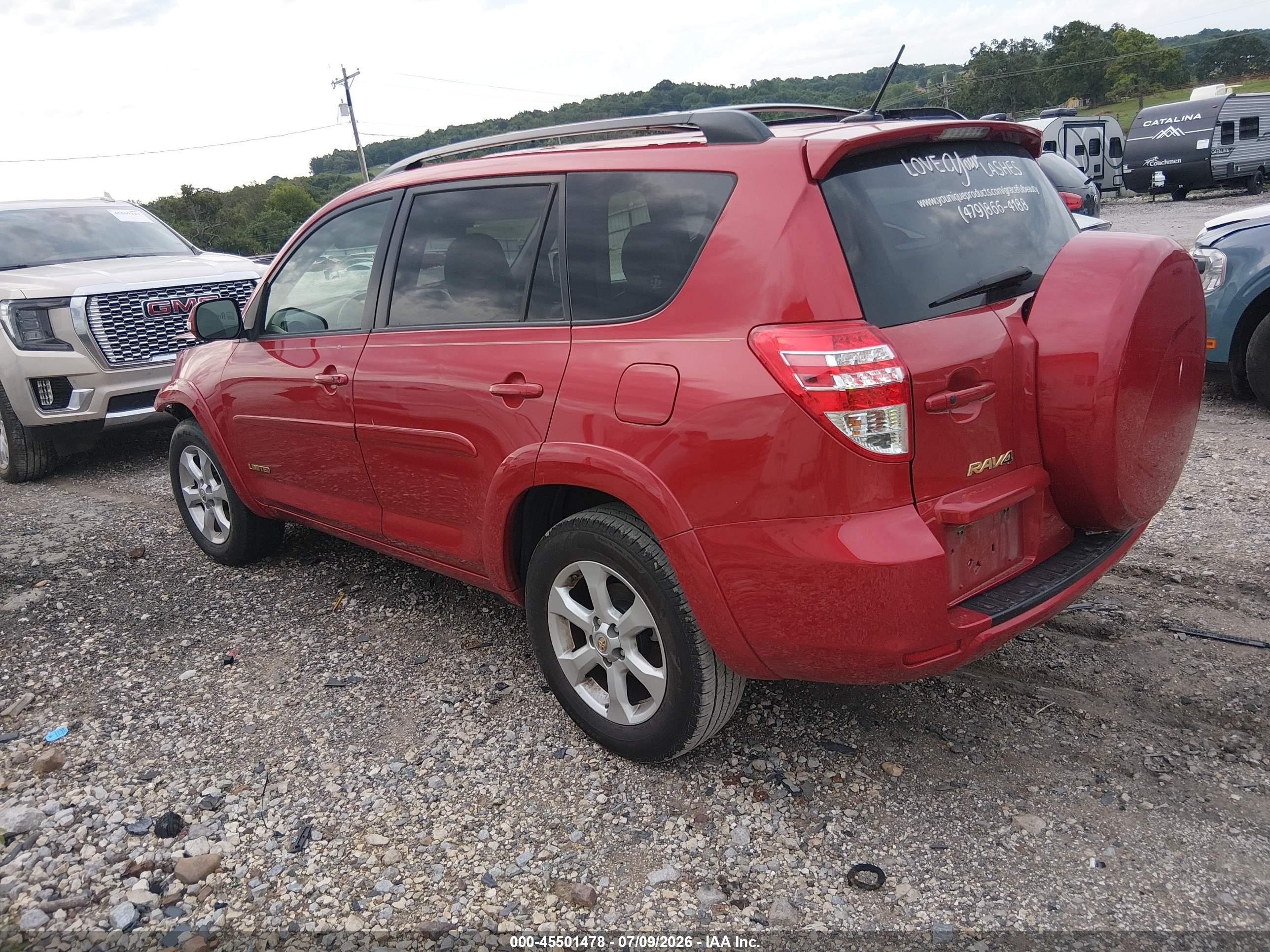 2009 Toyota Rav4 Limited V6 Red vin: JTMZK31VX95025789