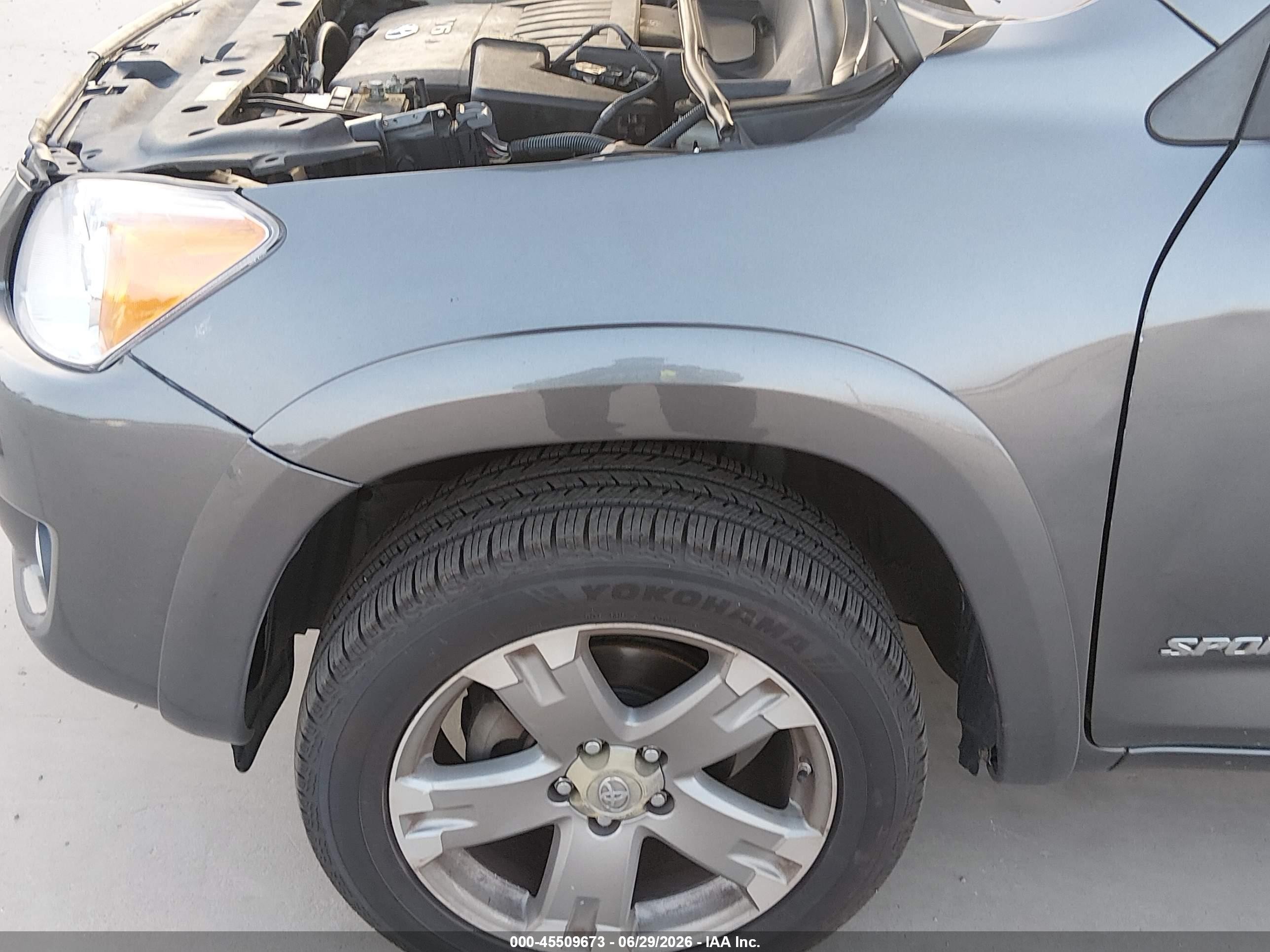 2009 Toyota Rav4 Sport V6 Gray vin: JTMZK32V09D002252
