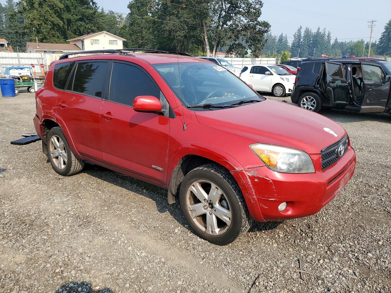 2007 Toyota Rav4 Sport Red vin: JTMZK32V676005013