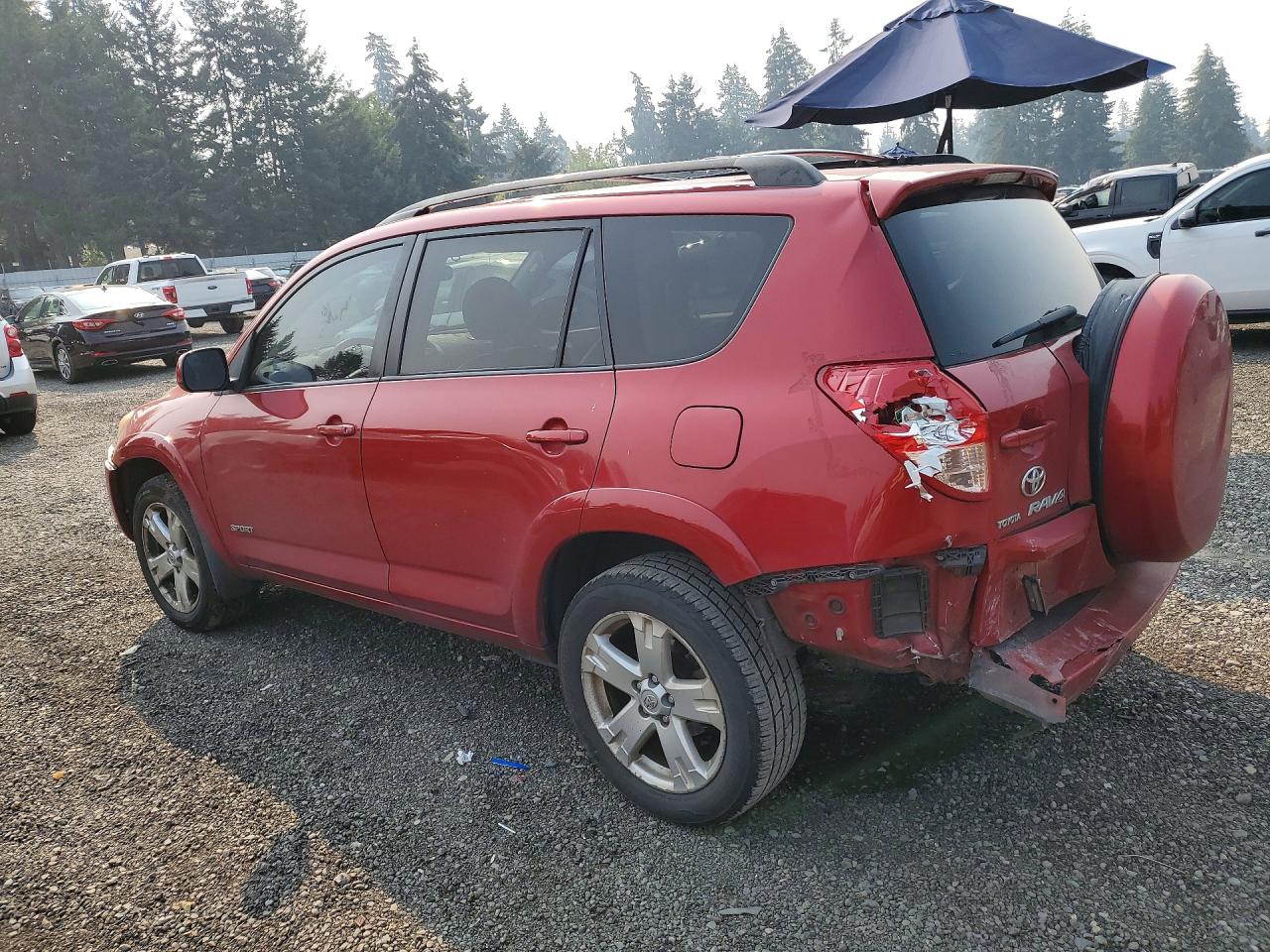 2007 Toyota Rav4 Sport Red vin: JTMZK32V676005013