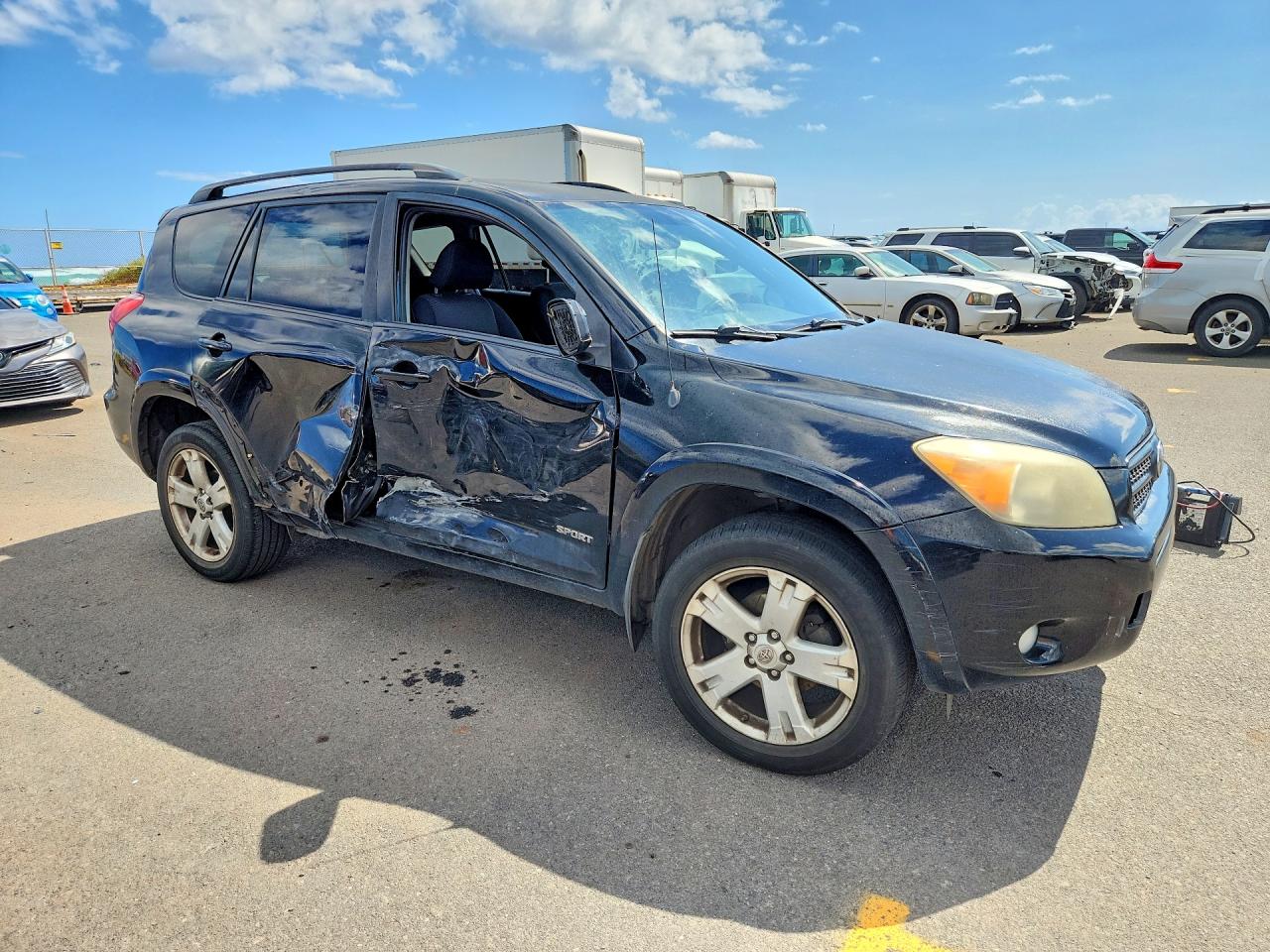2007 Toyota Rav4 Black vin: JTMZK32V776006588