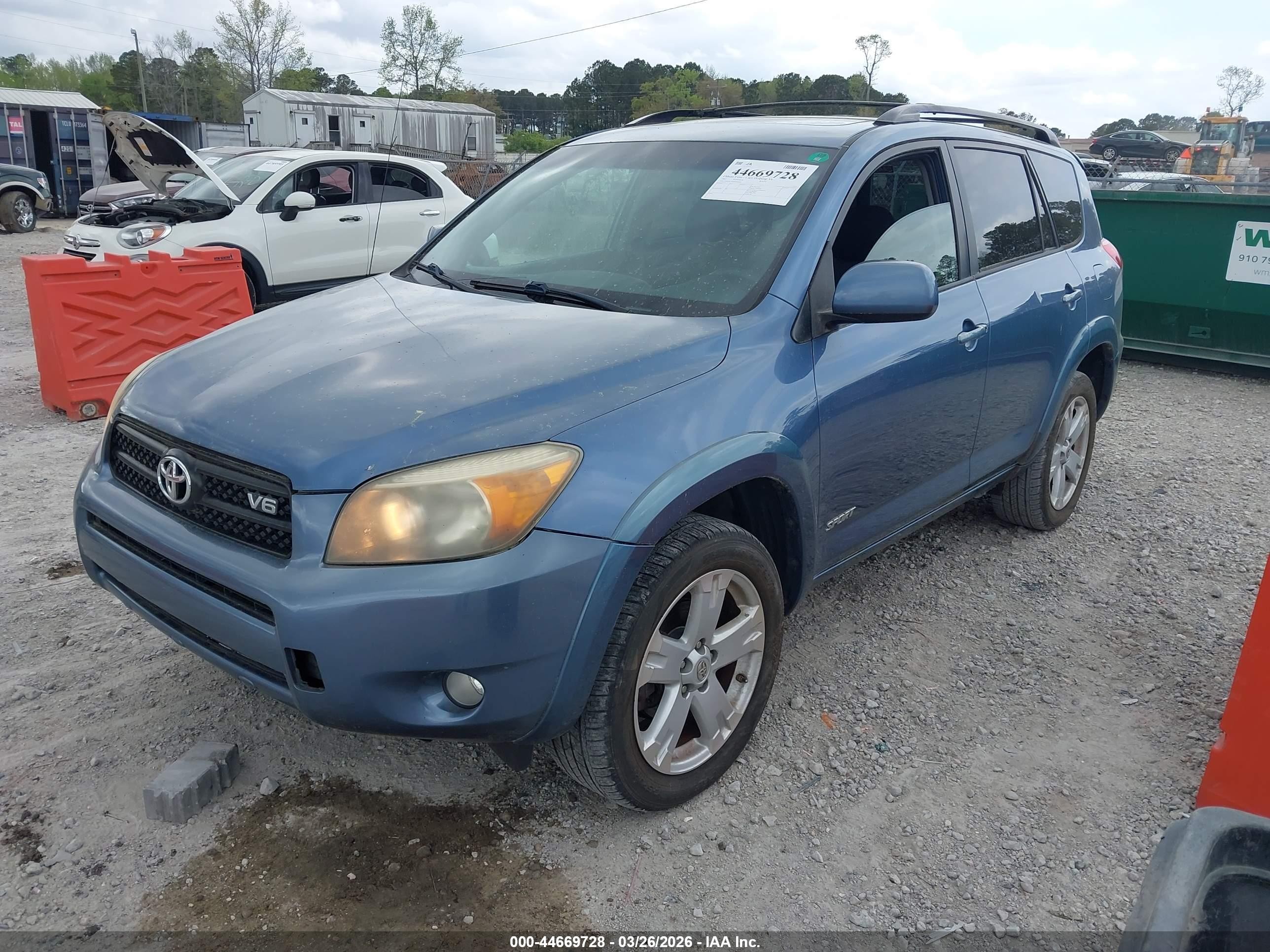 2007 Toyota Rav4 Sport V6 Blue vin: JTMZK32V876006423
