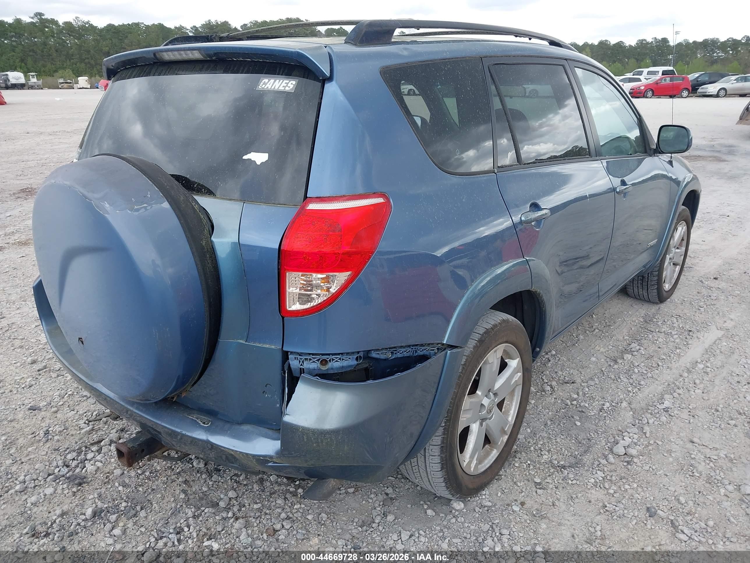 2007 Toyota Rav4 Sport V6 Blue vin: JTMZK32V876006423