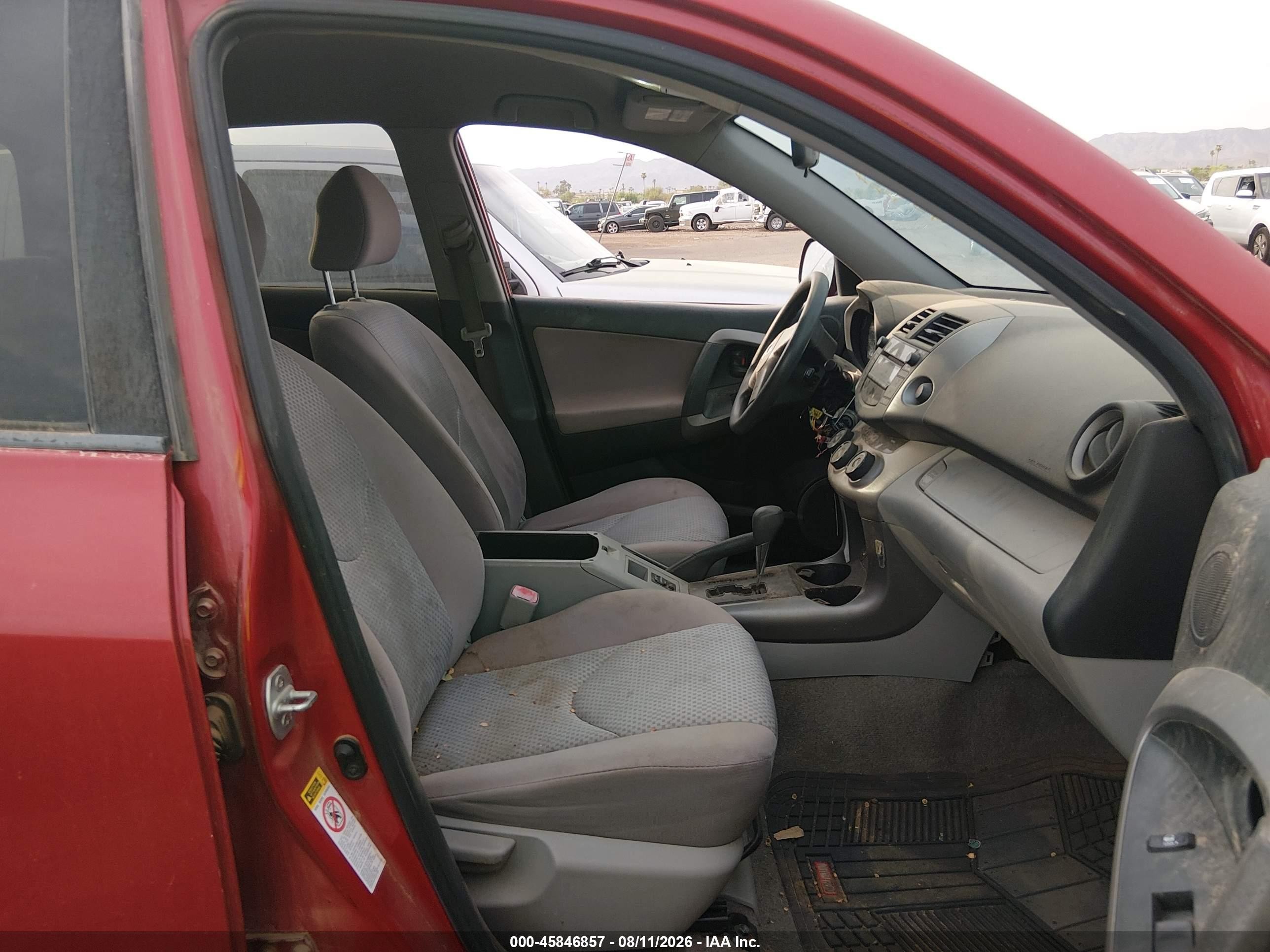 2007 Toyota Rav4 Base V6 (a5) Red vin: JTMZK33V075014410