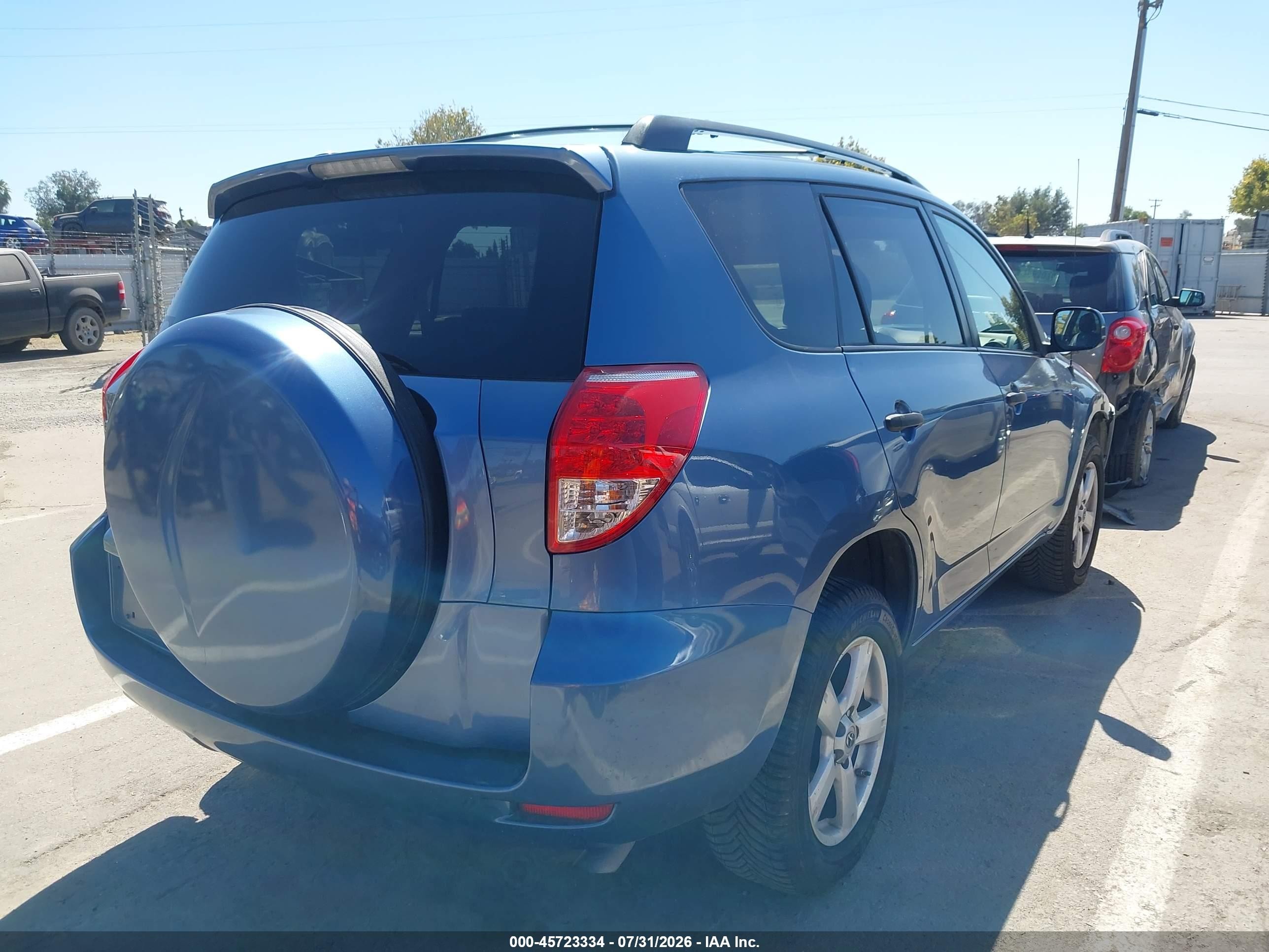 2007 Toyota Rav4 Base V6 (a5) Blue vin: JTMZK33V076007595
