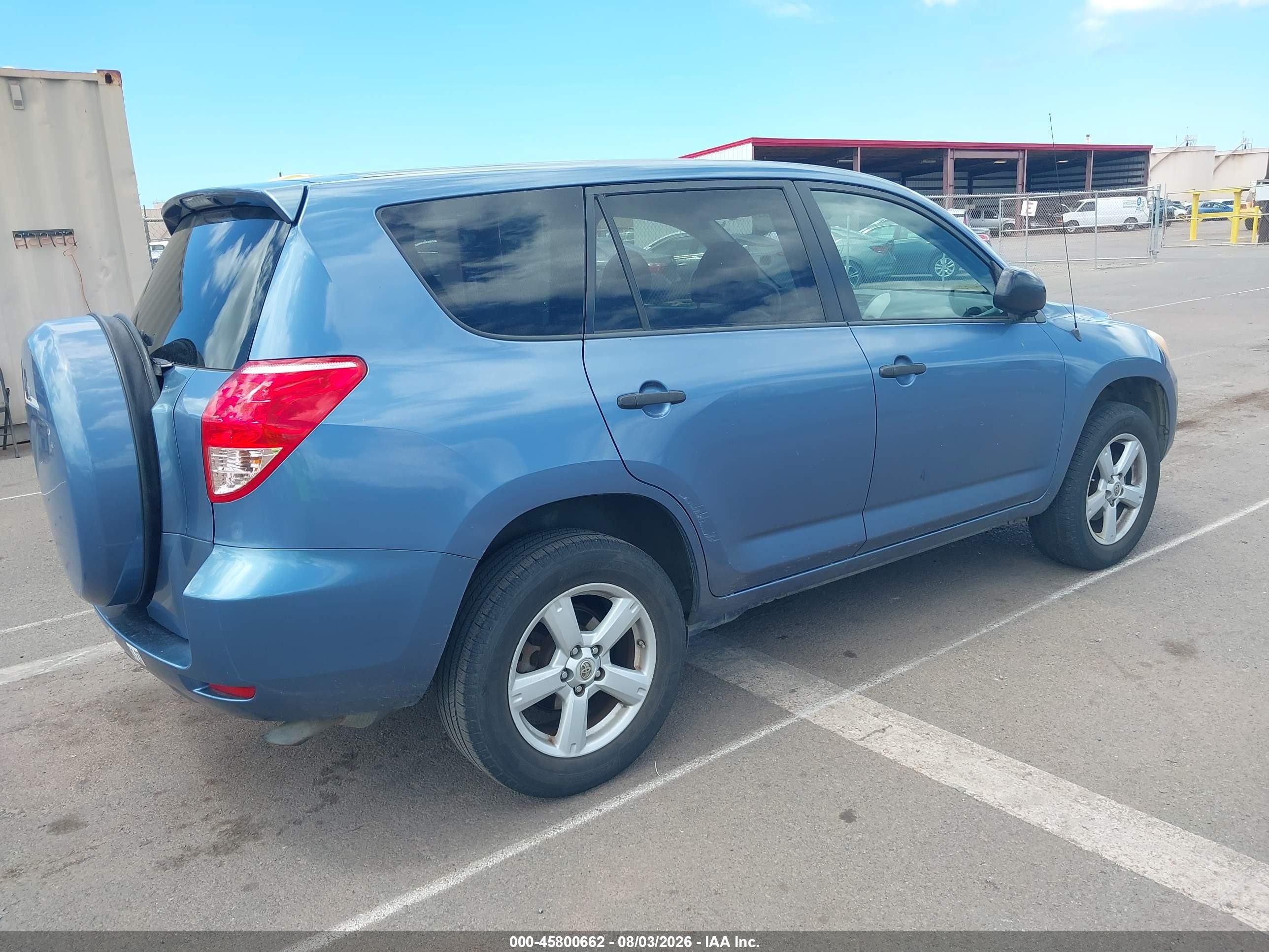 2008 Toyota Rav4 Base V6 Blue vin: JTMZK33V085016952