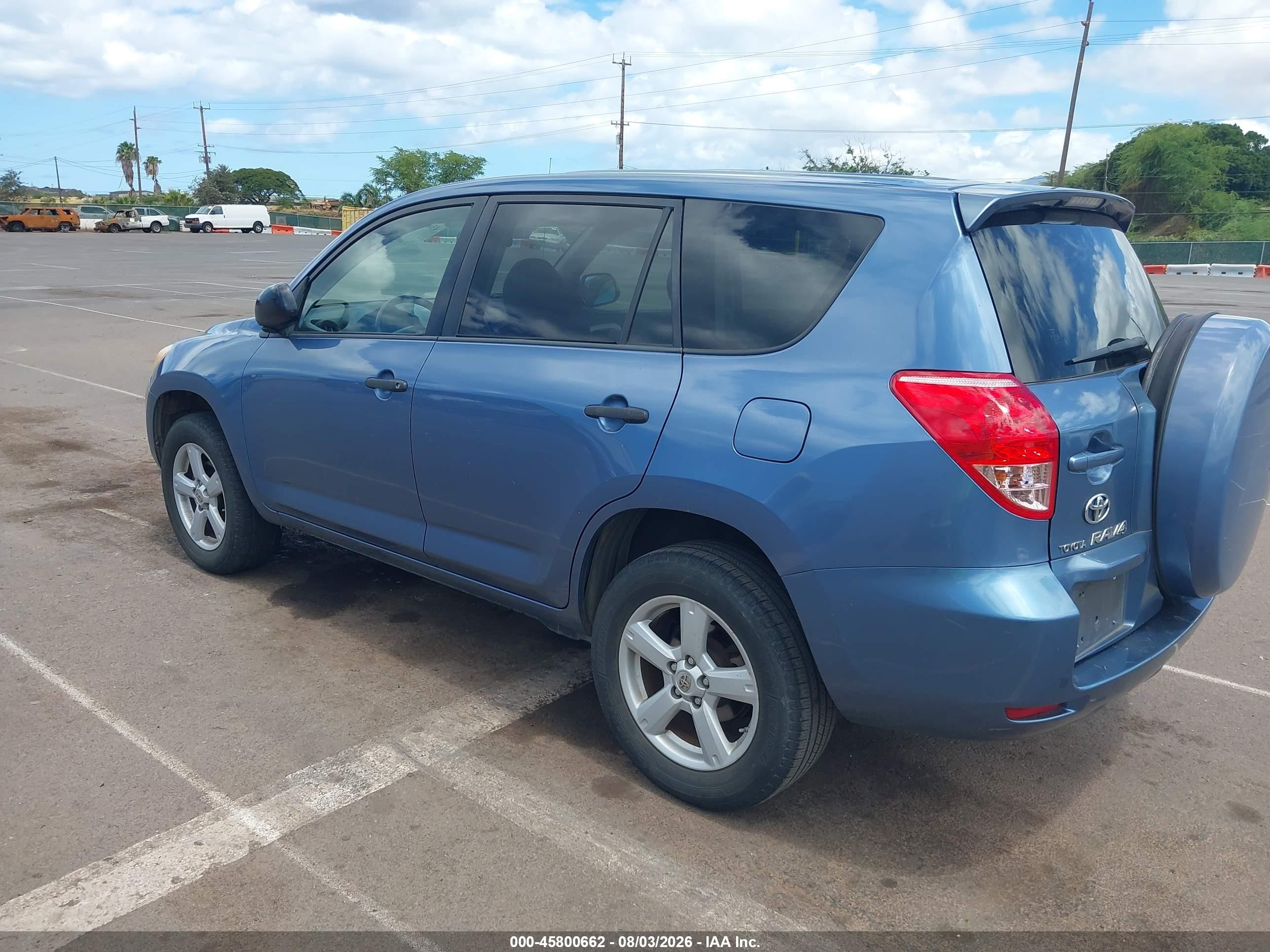 2008 Toyota Rav4 Base V6 Blue vin: JTMZK33V085016952