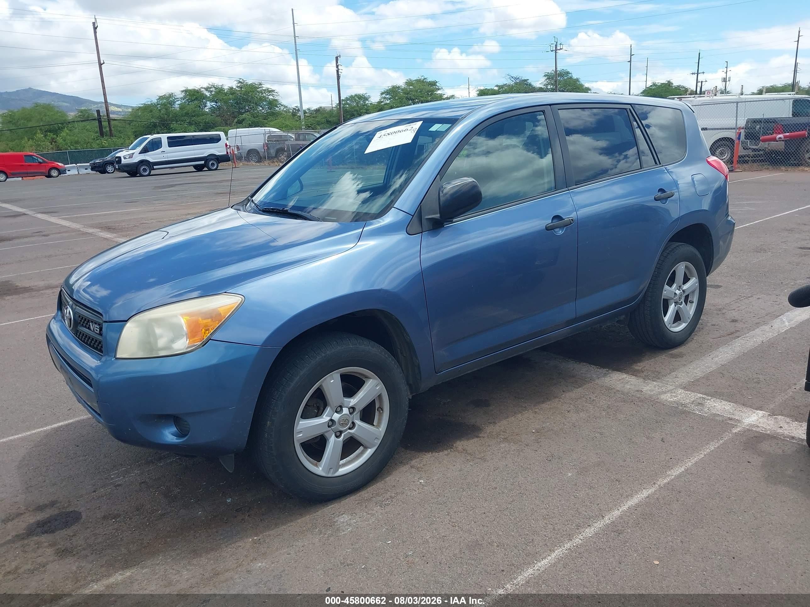 2008 Toyota Rav4 Base V6 Blue vin: JTMZK33V085016952