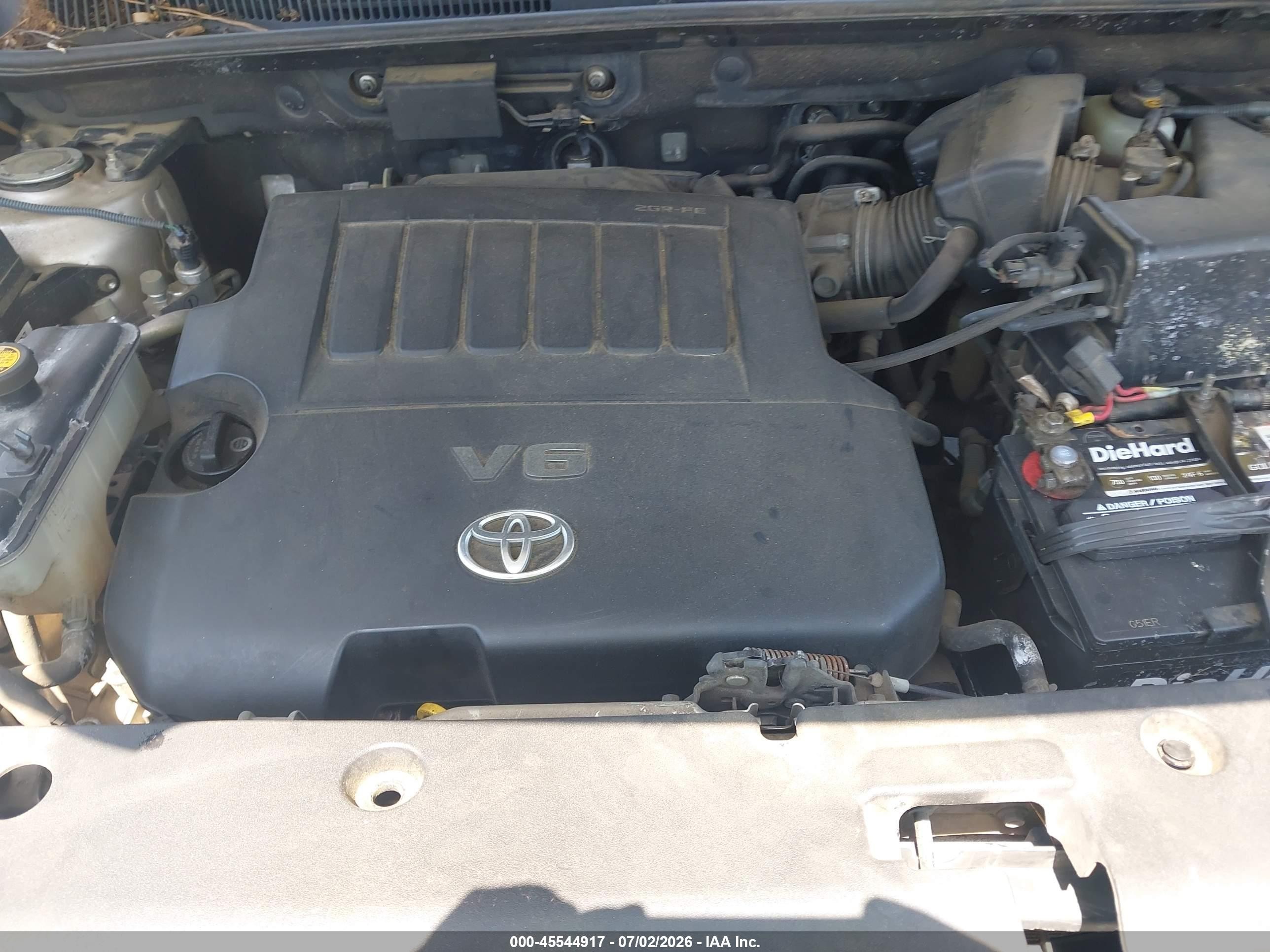 2008 Toyota Rav4 Base V6 Silver vin: JTMZK33V186012466