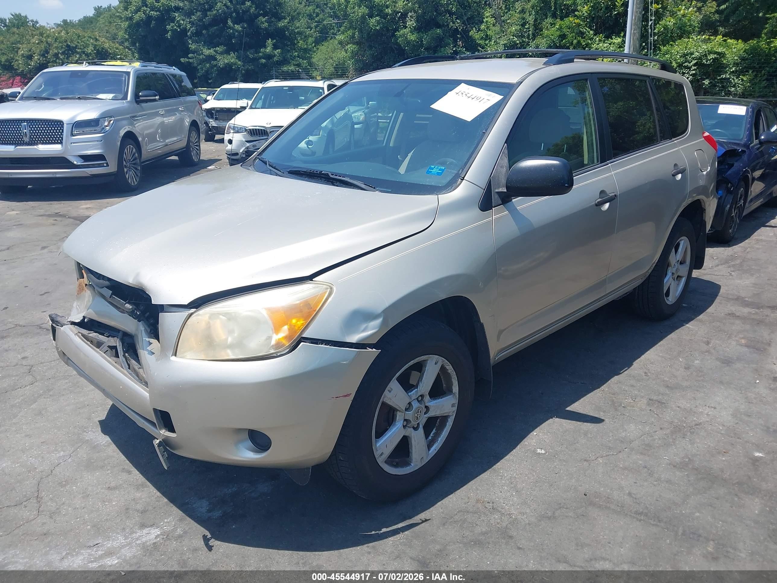 2008 Toyota Rav4 Base V6 Silver vin: JTMZK33V186012466