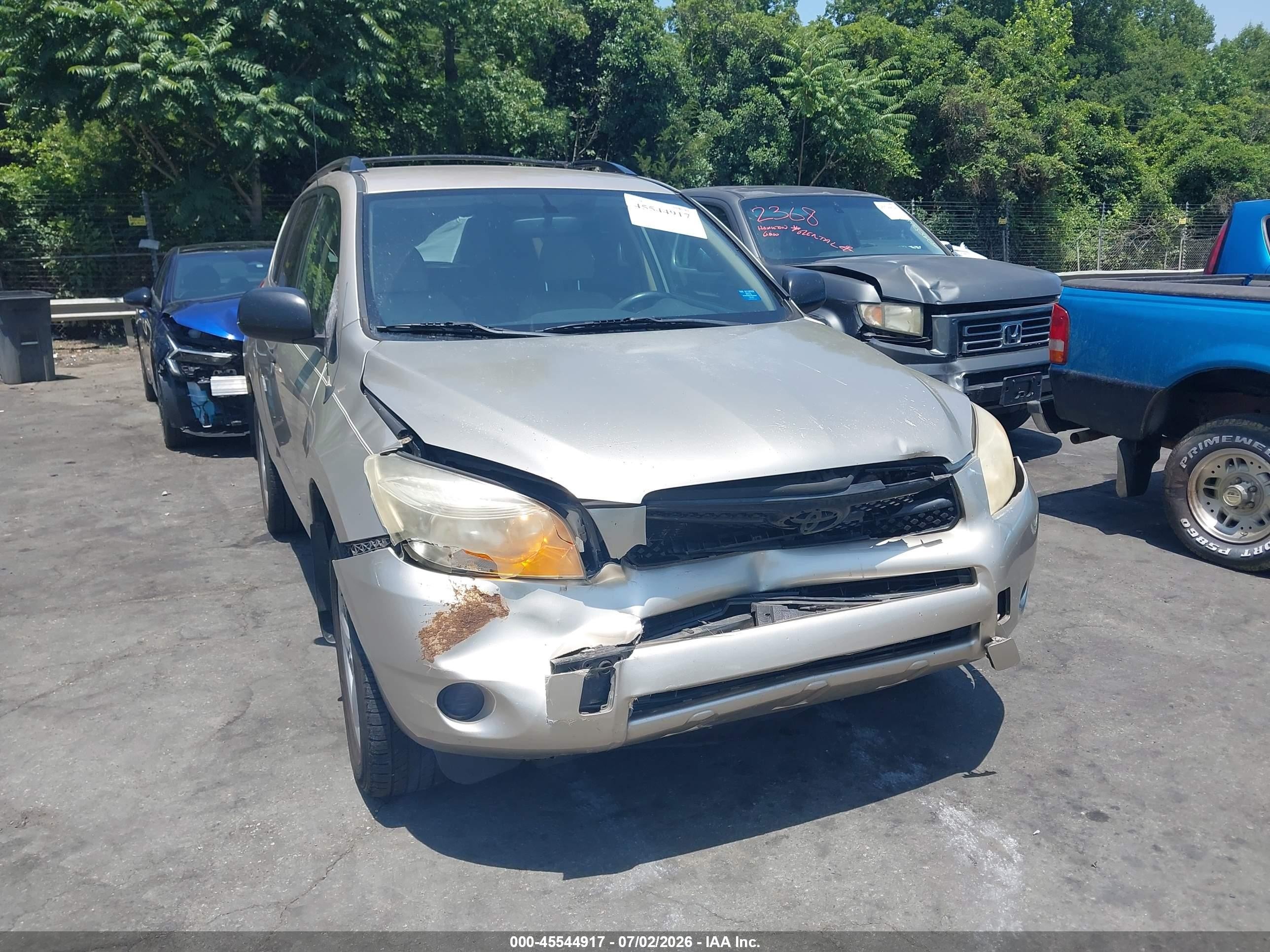 2008 Toyota Rav4 Base V6 Silver vin: JTMZK33V186012466