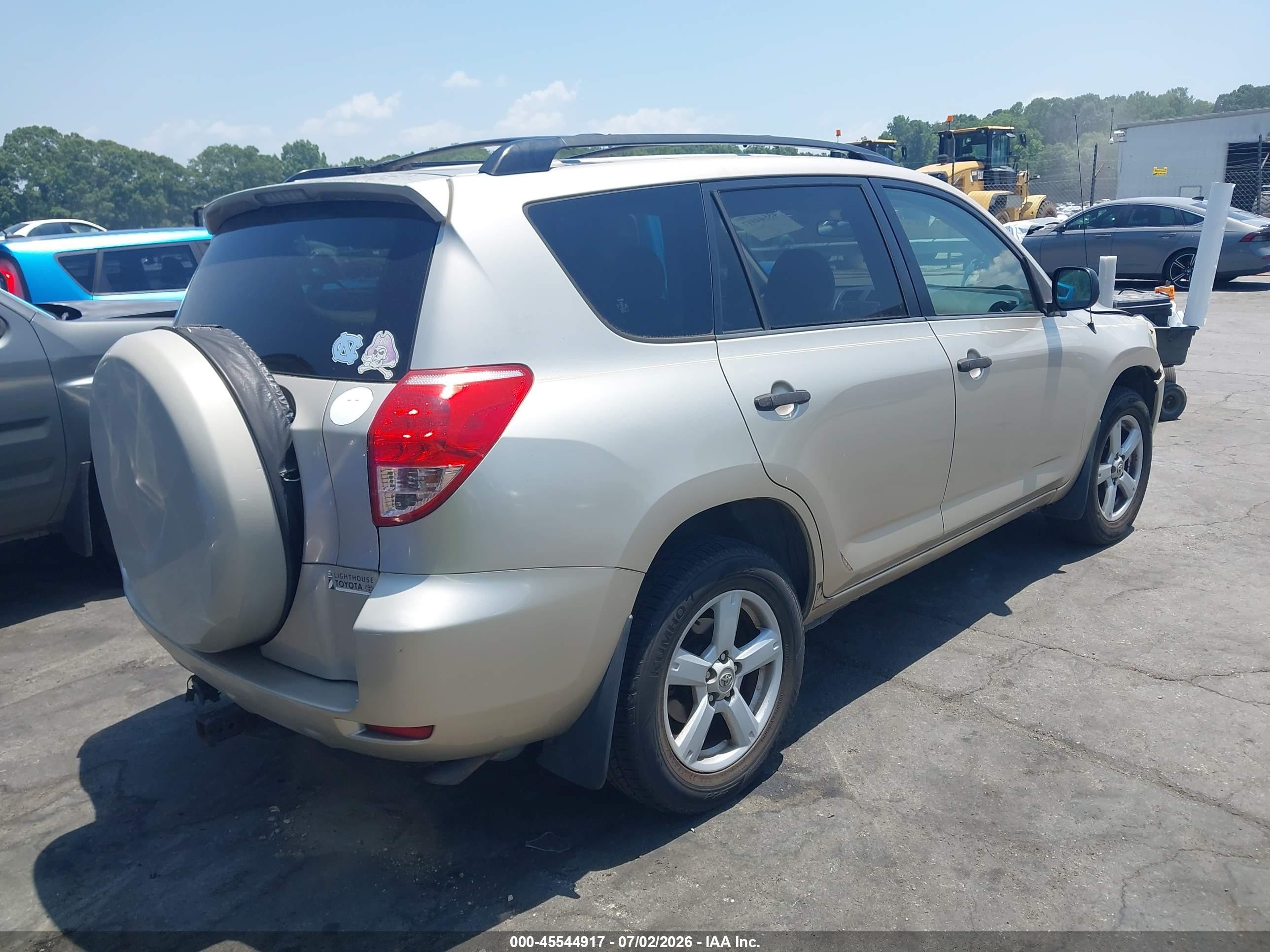 2008 Toyota Rav4 Base V6 Silver vin: JTMZK33V186012466