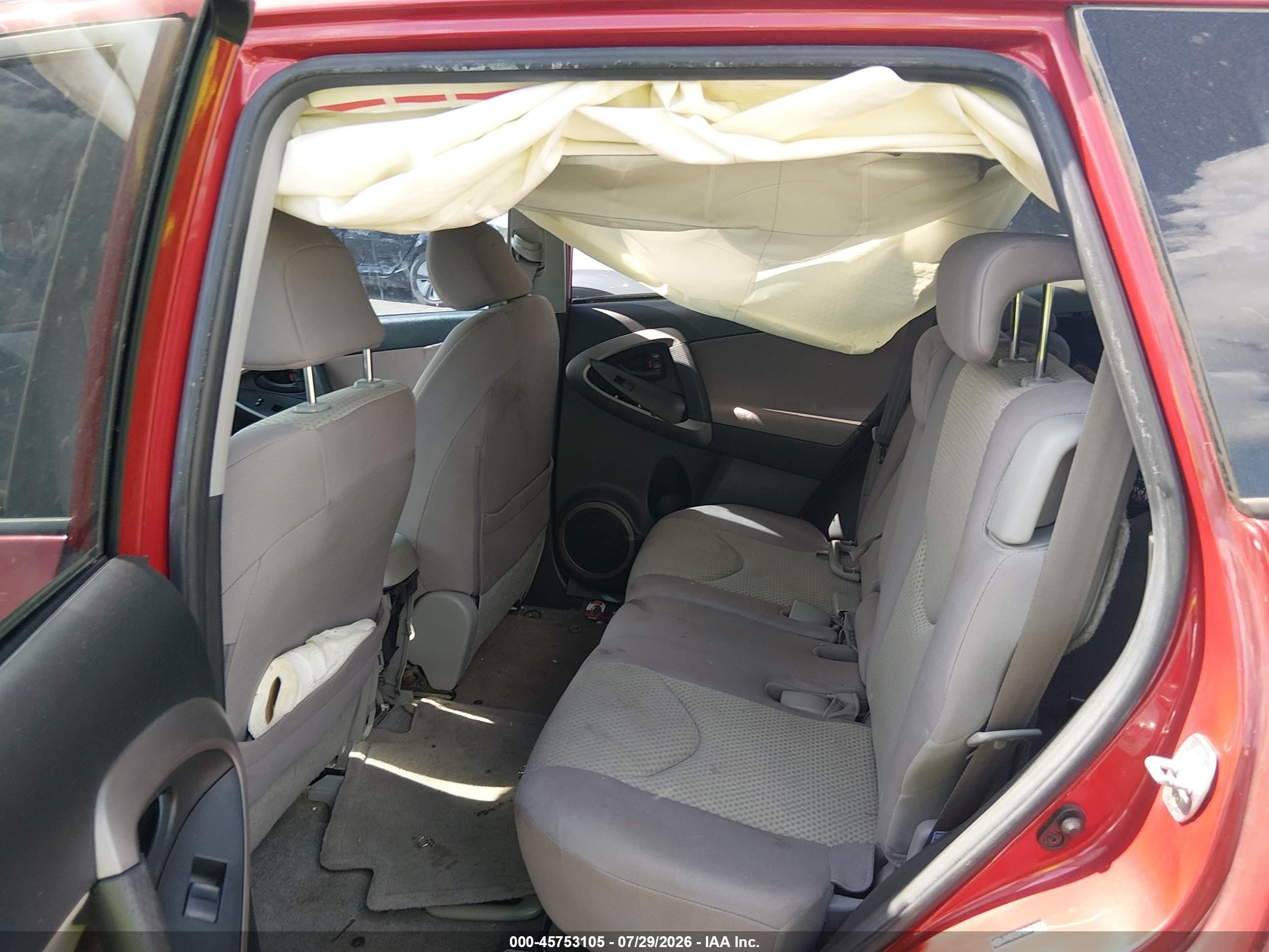 2008 Toyota Rav4 Base V6 Красный vin: JTMZK33V186012872