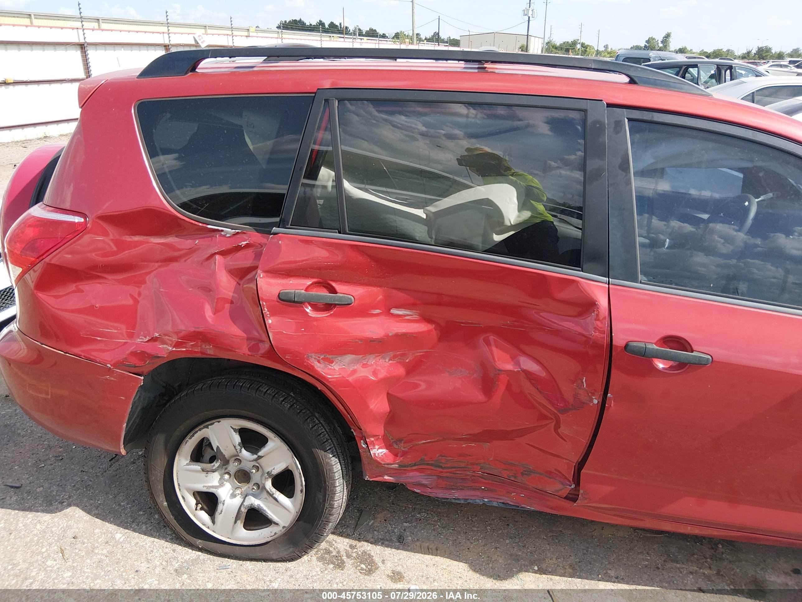 2008 Toyota Rav4 Base V6 Красный vin: JTMZK33V186012872