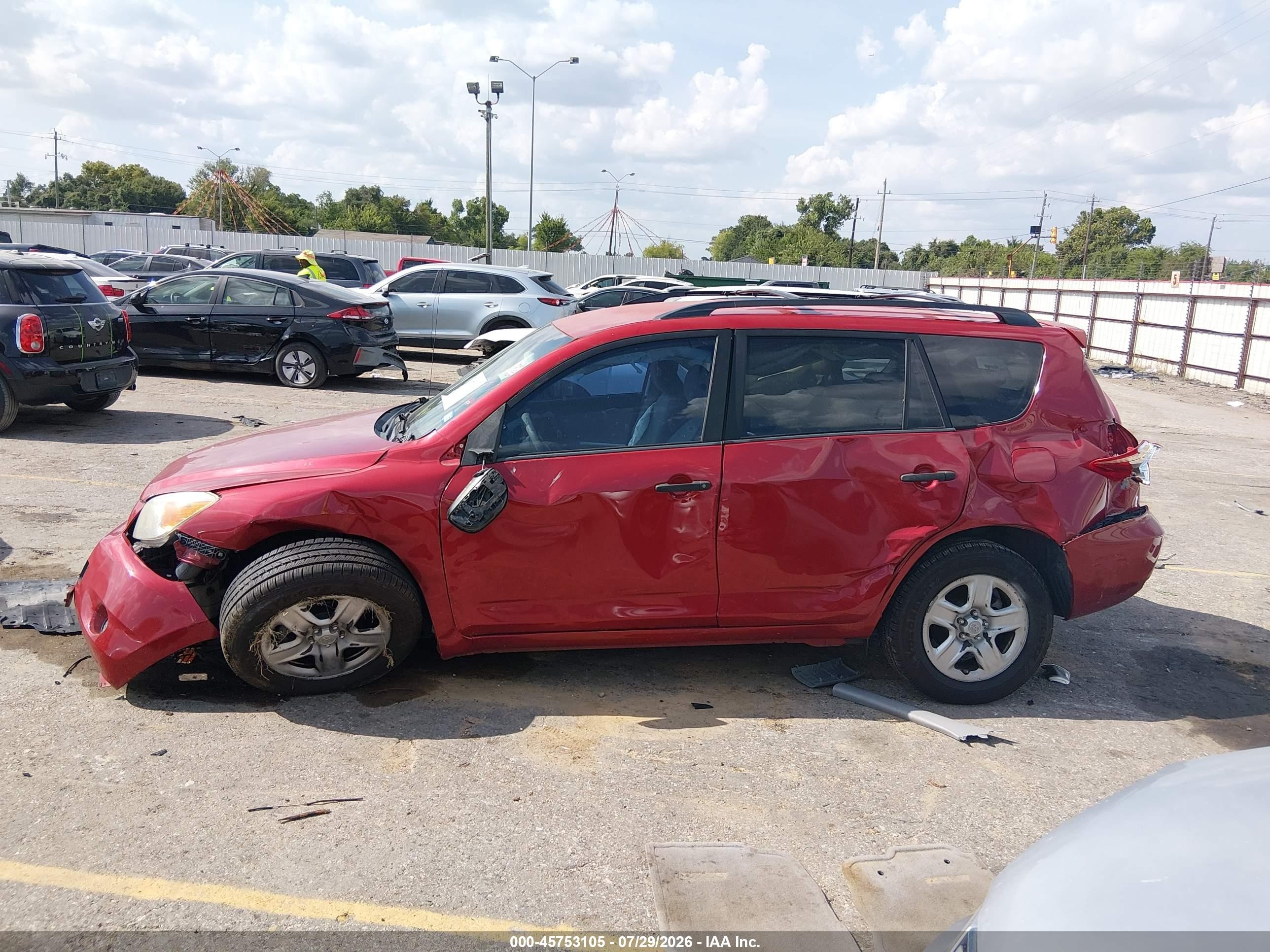 2008 Toyota Rav4 Base V6 Красный vin: JTMZK33V186012872