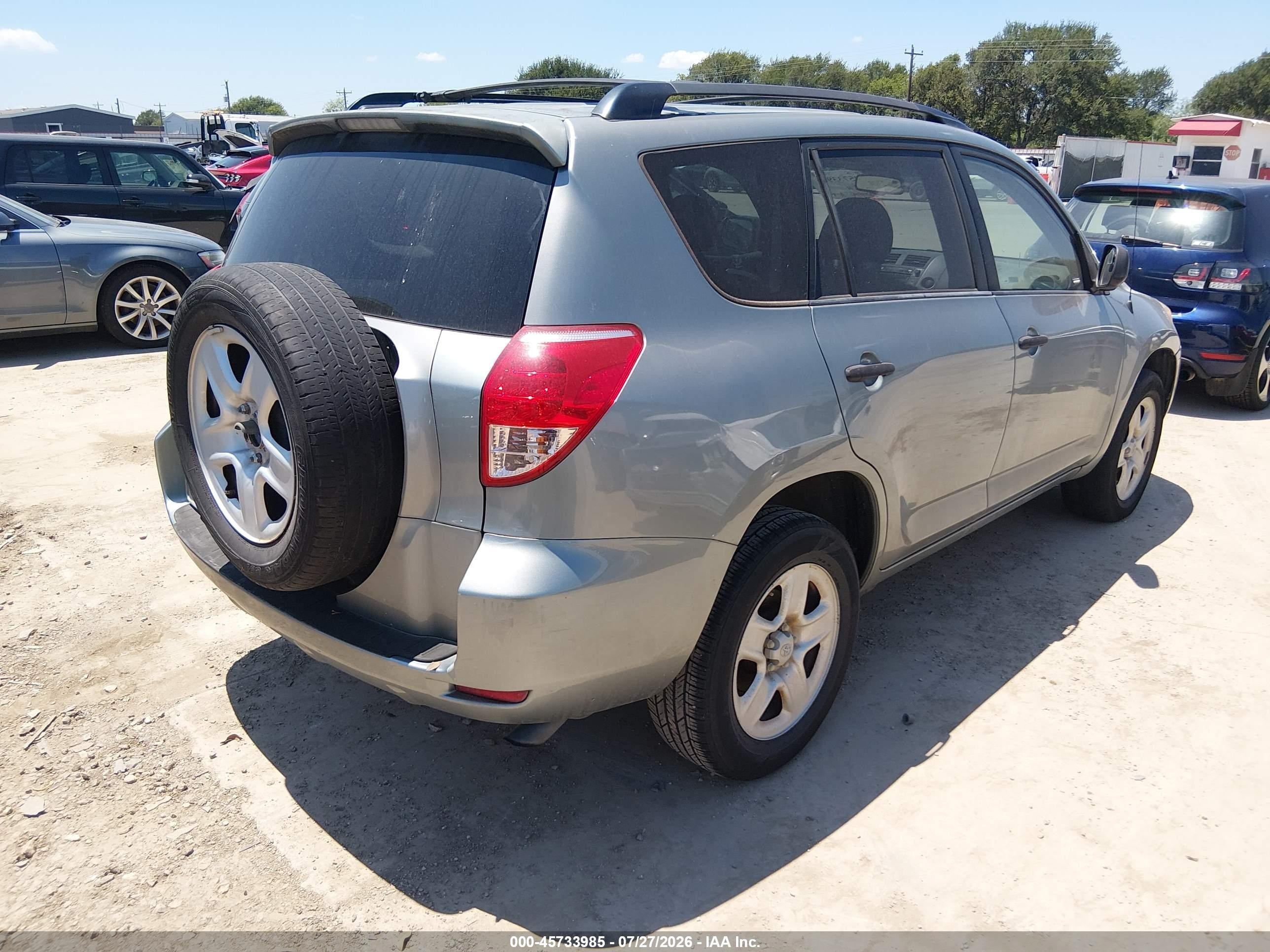 2007 Toyota Rav4 Base V6 (a5) Light Blue vin: JTMZK33V375008004