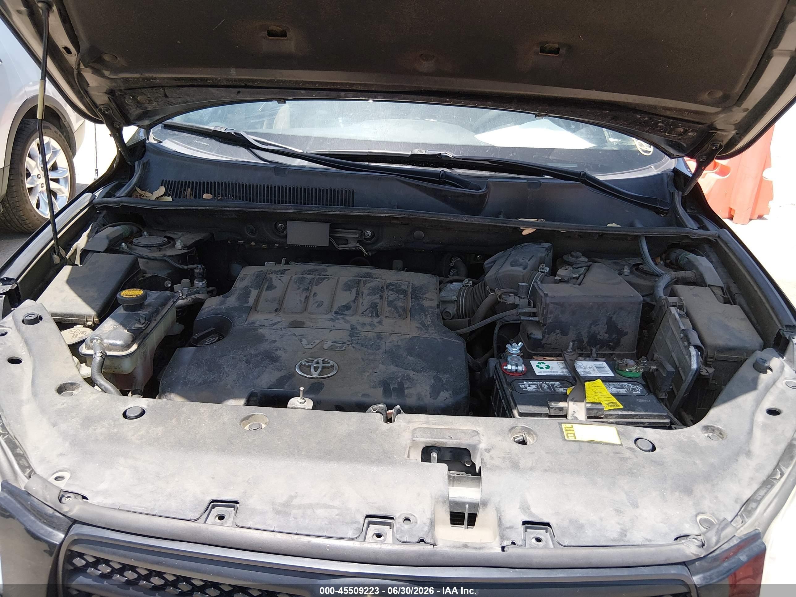 2008 Toyota Rav4 Base V6 Black vin: JTMZK33V386013375