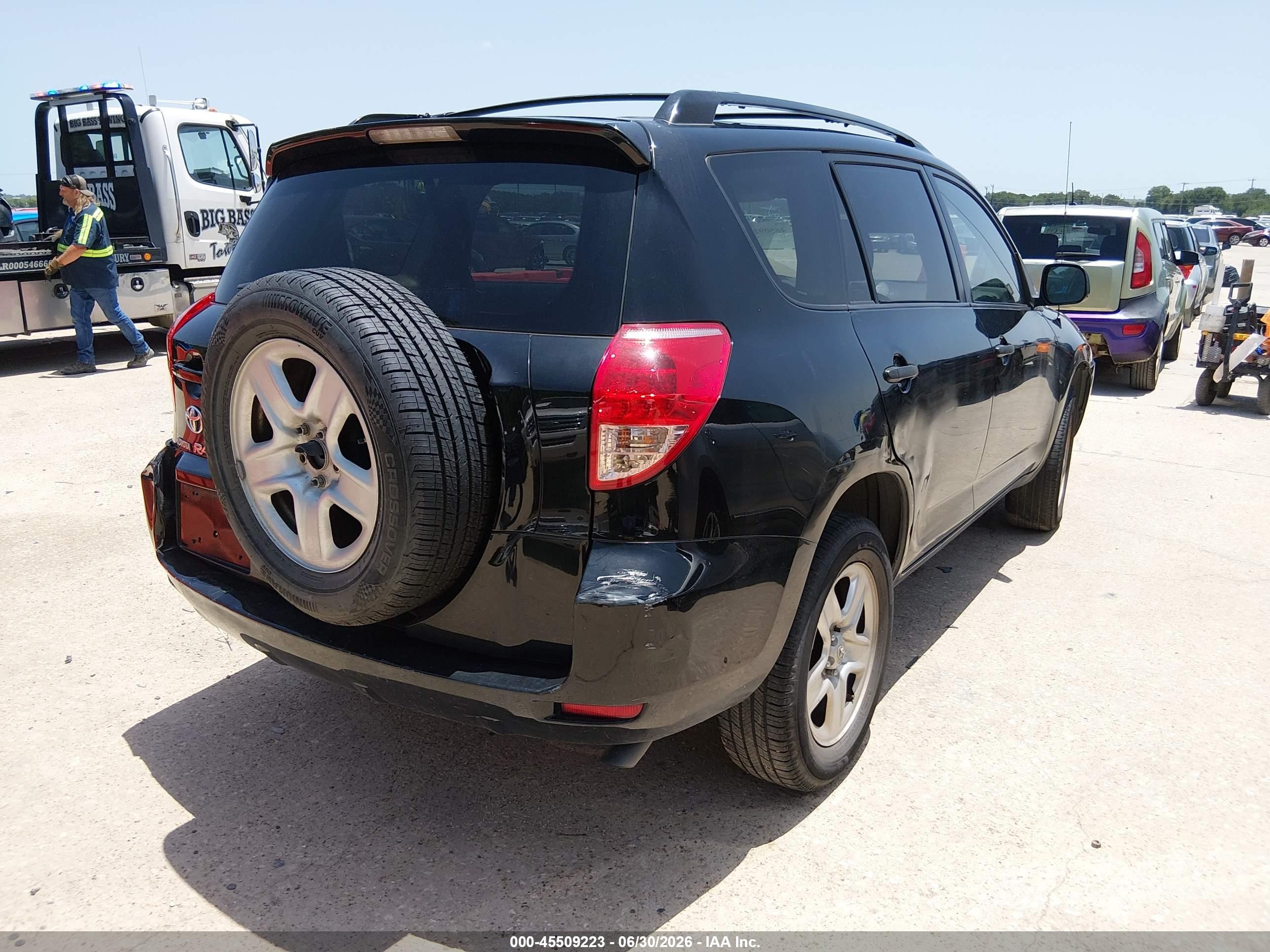 2008 Toyota Rav4 Base V6 Black vin: JTMZK33V386013375