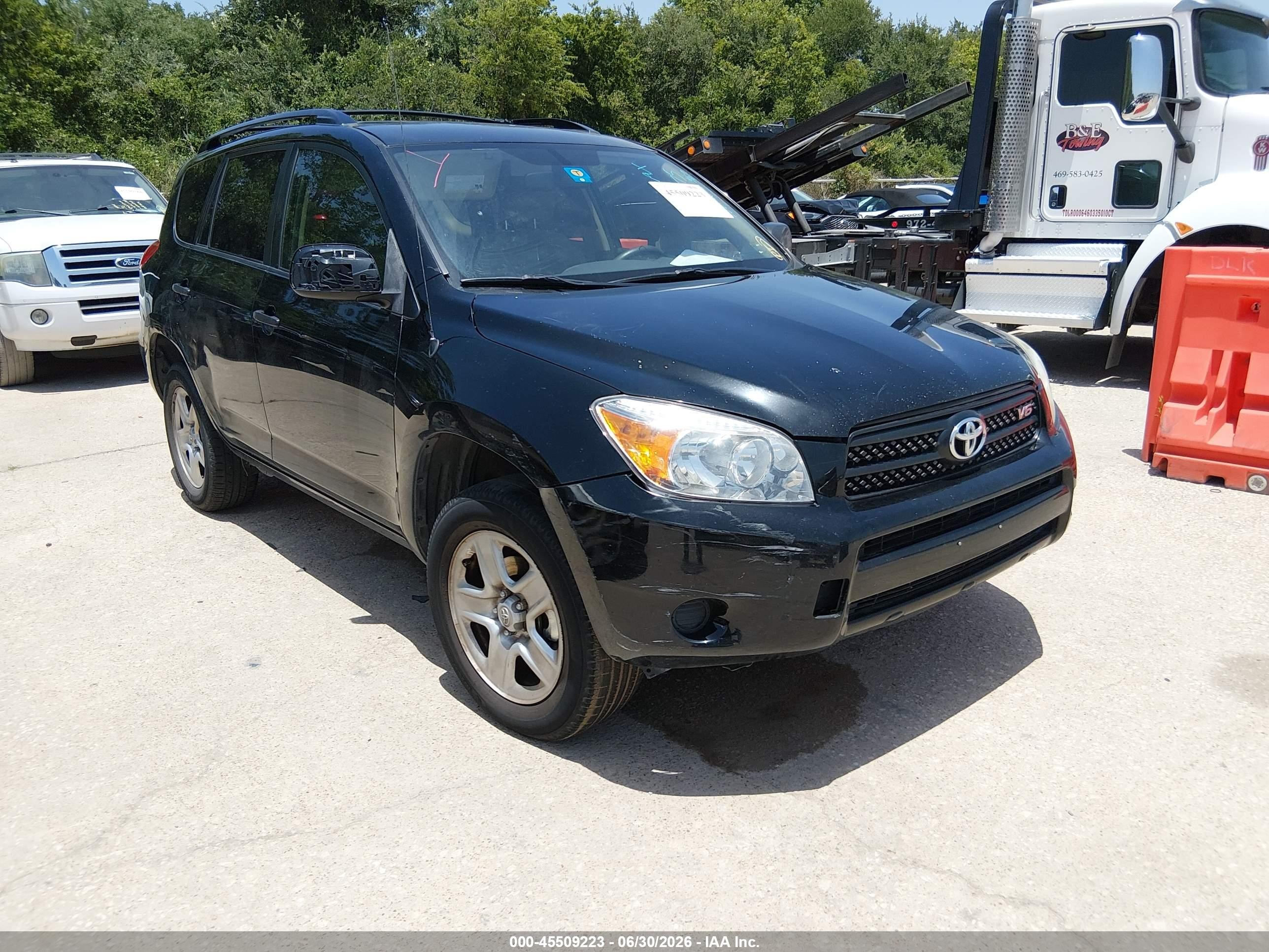 2008 Toyota Rav4 Base V6 Black vin: JTMZK33V386013375