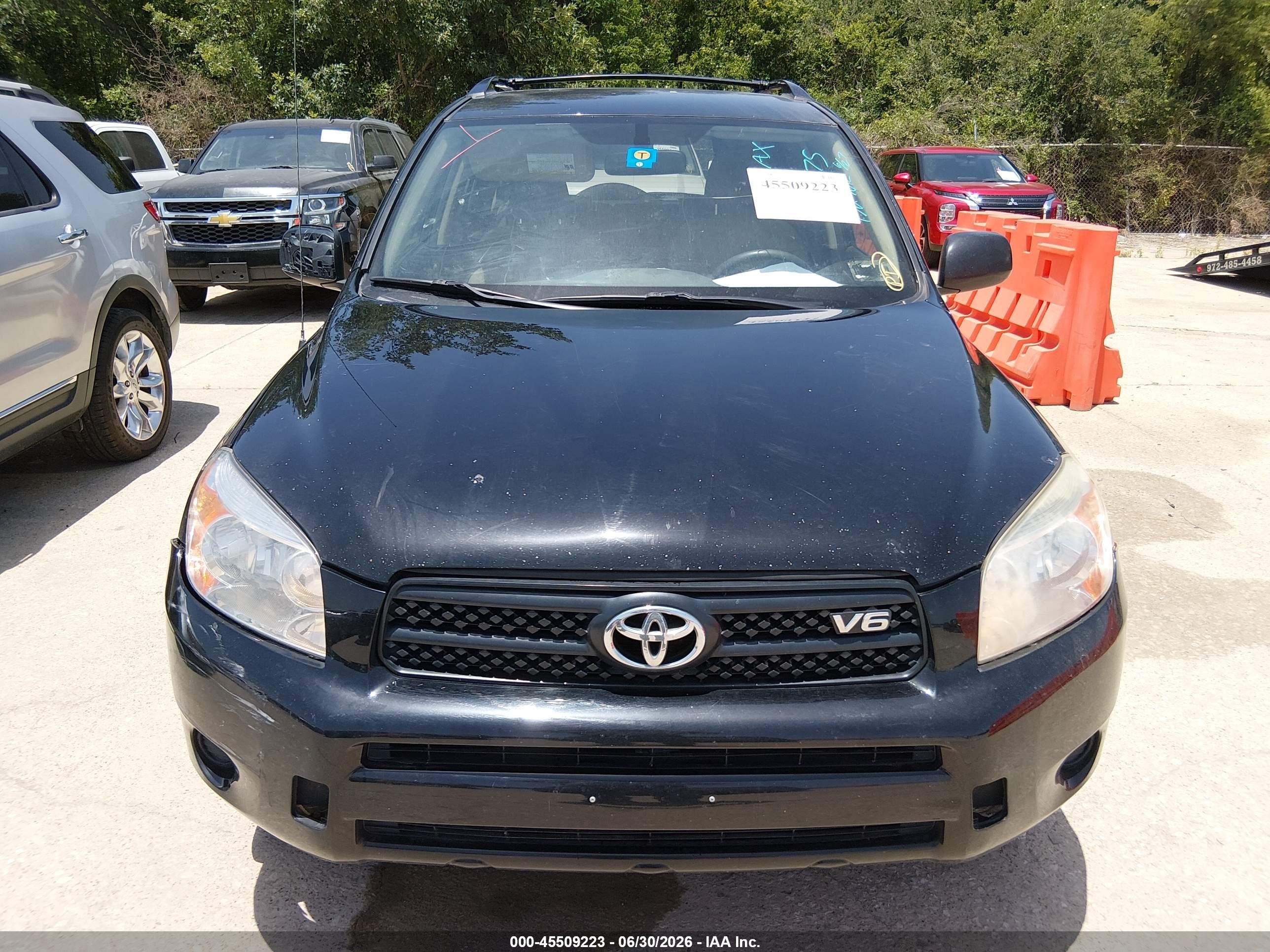 2008 Toyota Rav4 Base V6 Black vin: JTMZK33V386013375