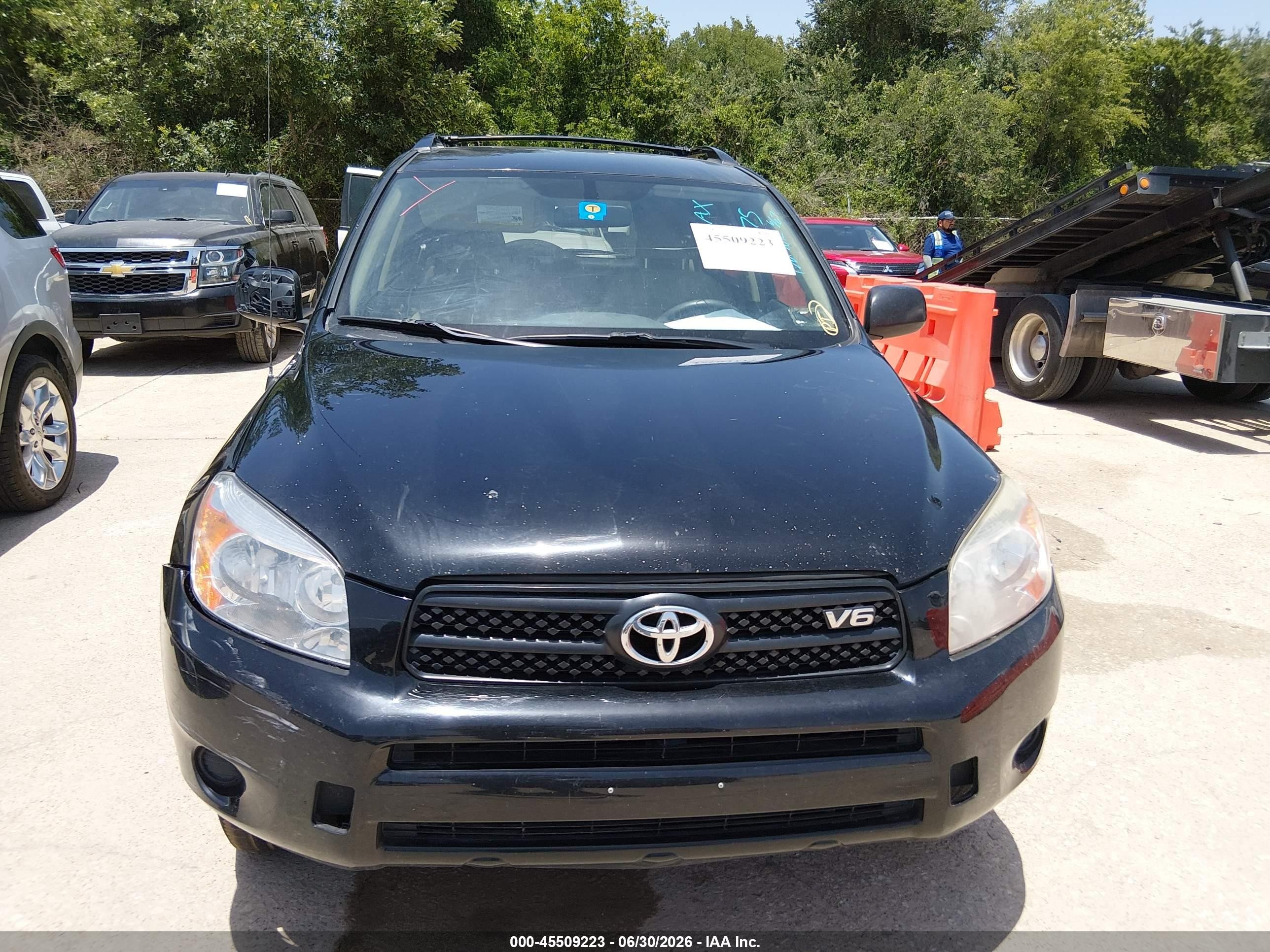 2008 Toyota Rav4 Base V6 Black vin: JTMZK33V386013375