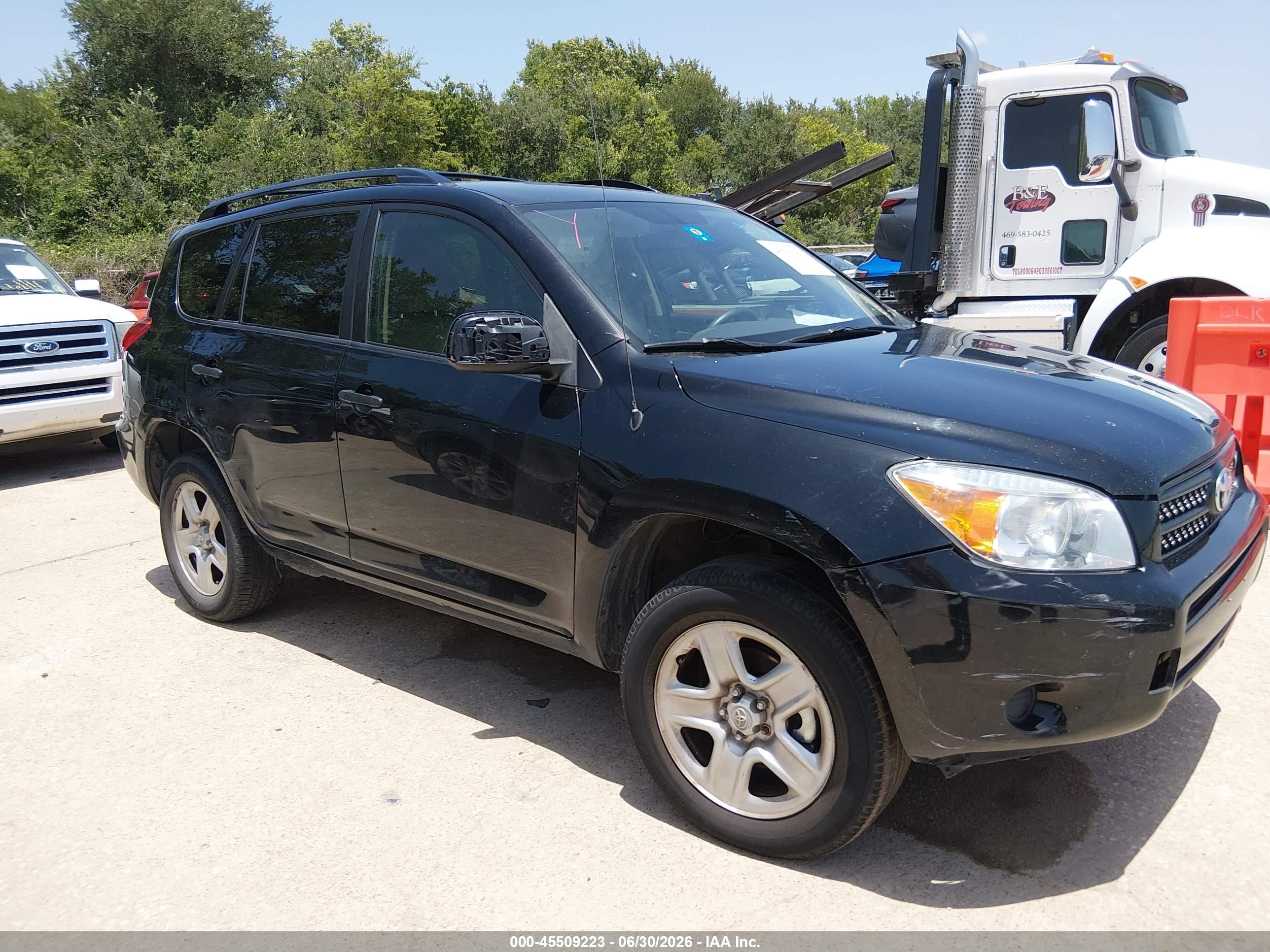 2008 Toyota Rav4 Base V6 Black vin: JTMZK33V386013375