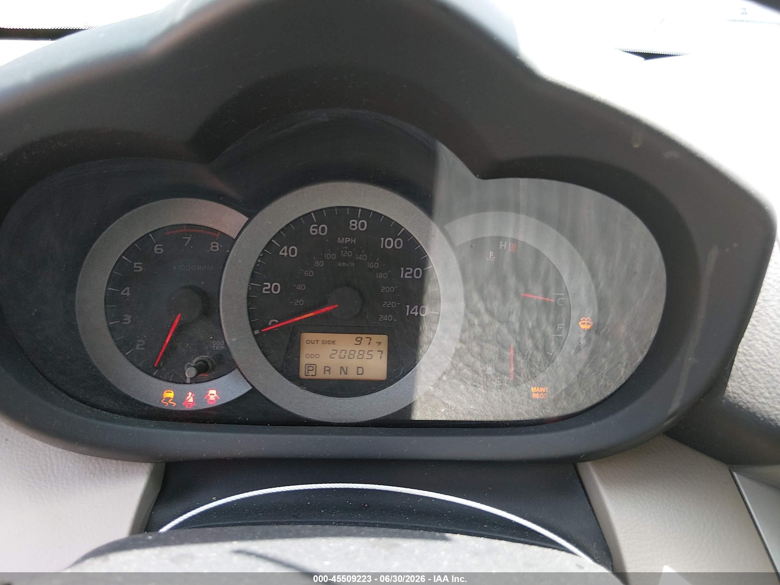 2008 Toyota Rav4 Base V6 Black vin: JTMZK33V386013375