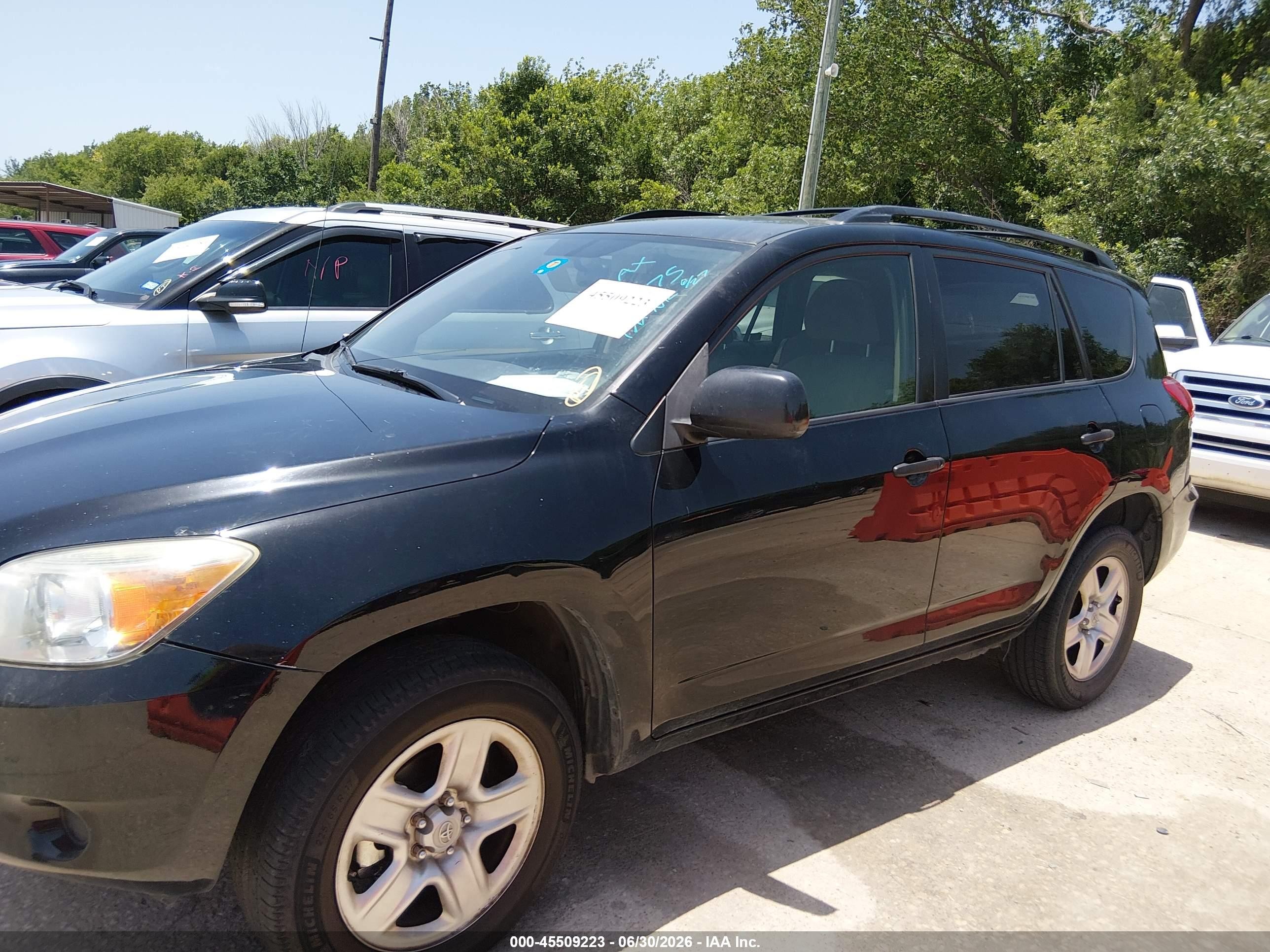 2008 Toyota Rav4 Base V6 Black vin: JTMZK33V386013375