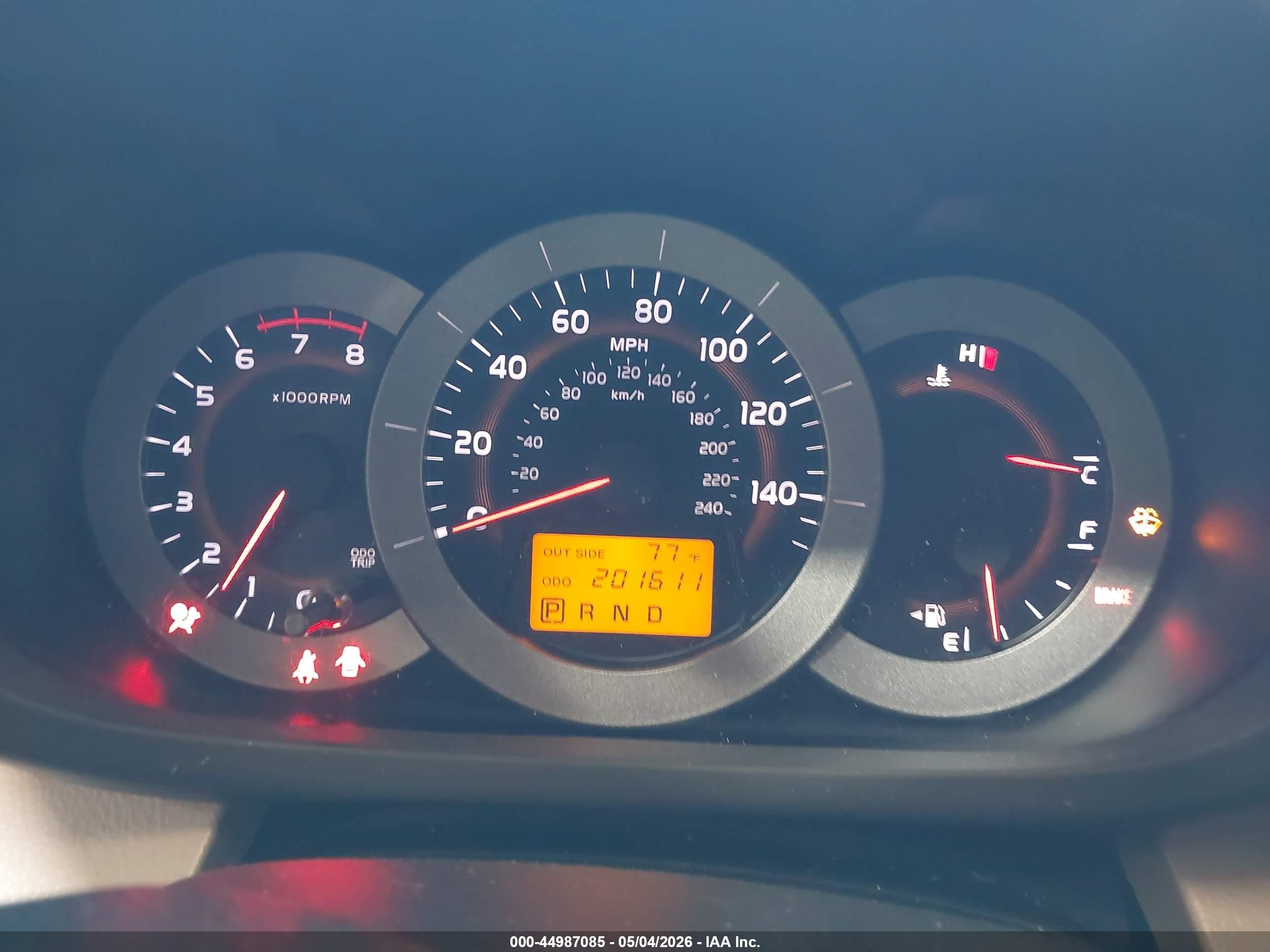 2008 Toyota Rav4 Base V6 Black vin: JTMZK33V586011367