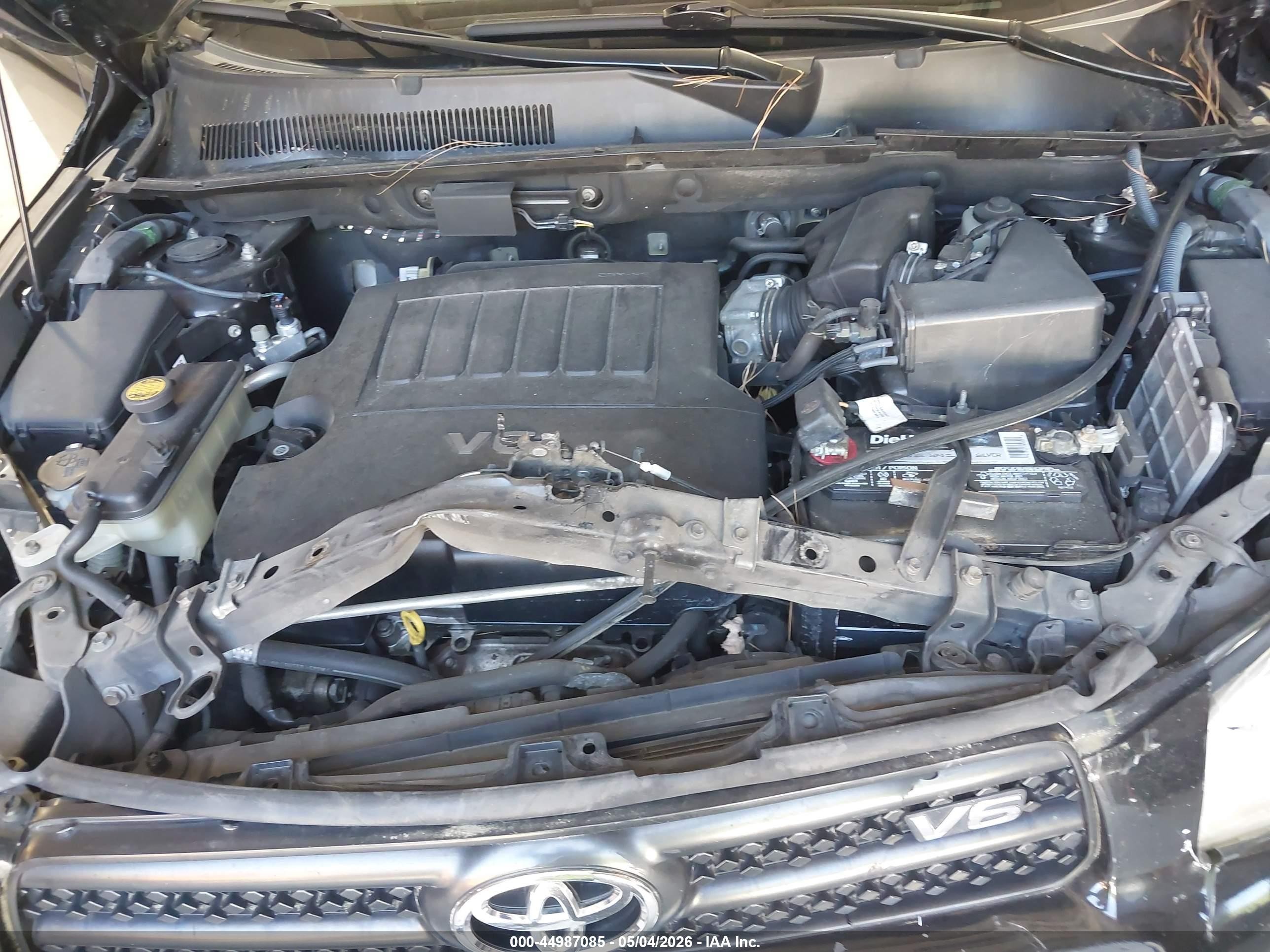2008 Toyota Rav4 Base V6 Black vin: JTMZK33V586011367