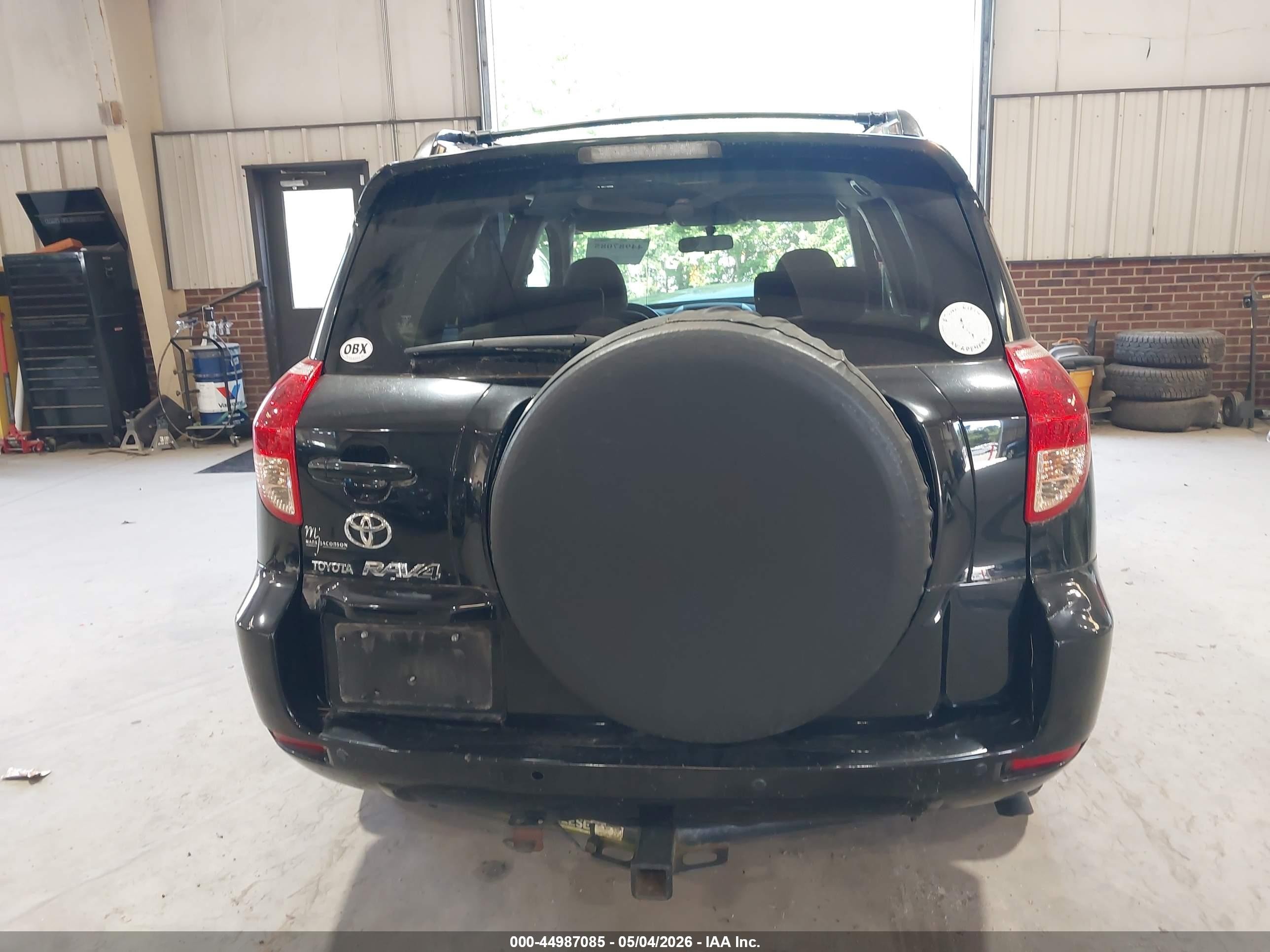 2008 Toyota Rav4 Base V6 Black vin: JTMZK33V586011367
