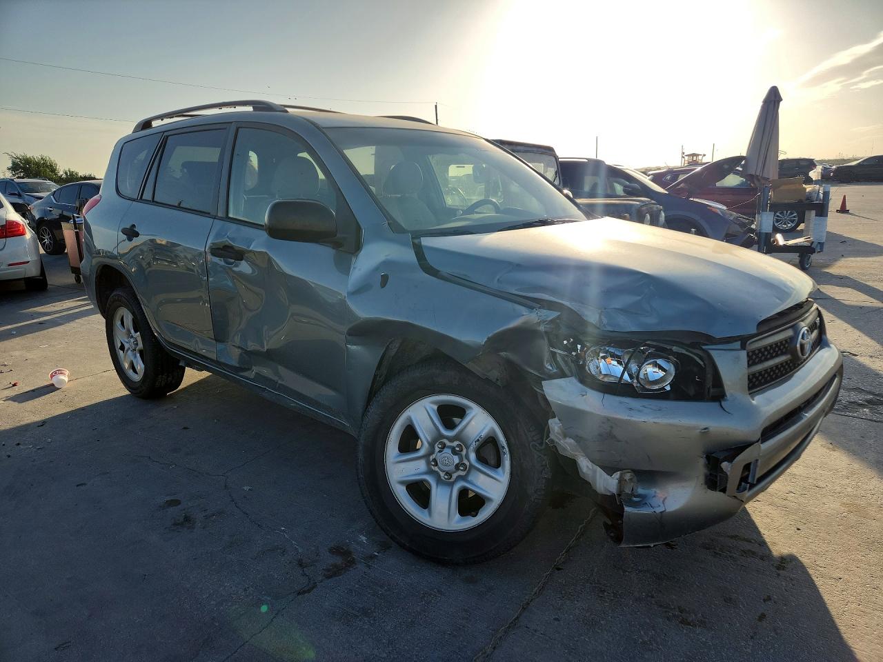 2008 Toyota Rav4 Base Gray vin: JTMZK33V586014527