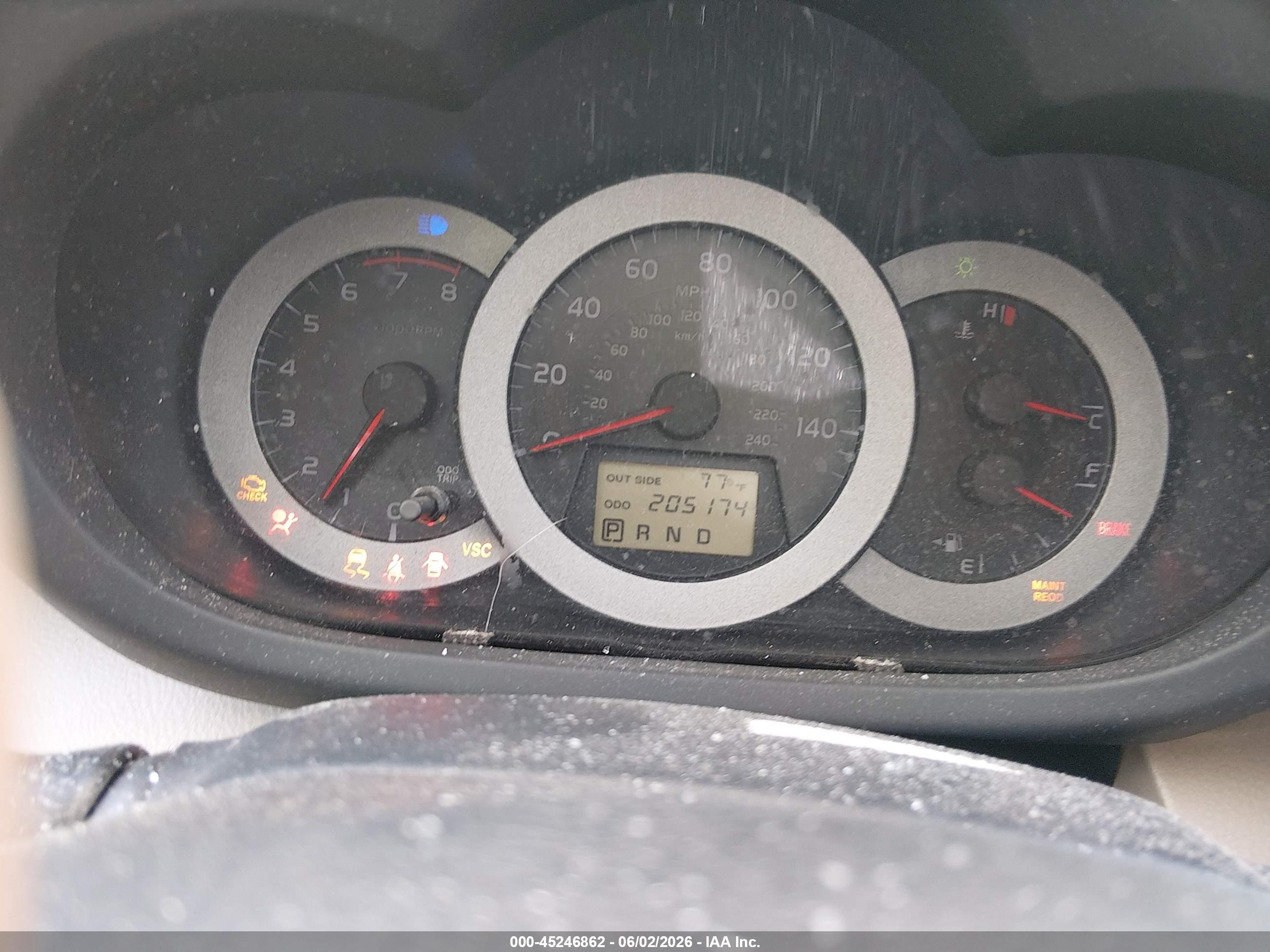 2008 Toyota Rav4 Base V6 Silver vin: JTMZK33V686010986