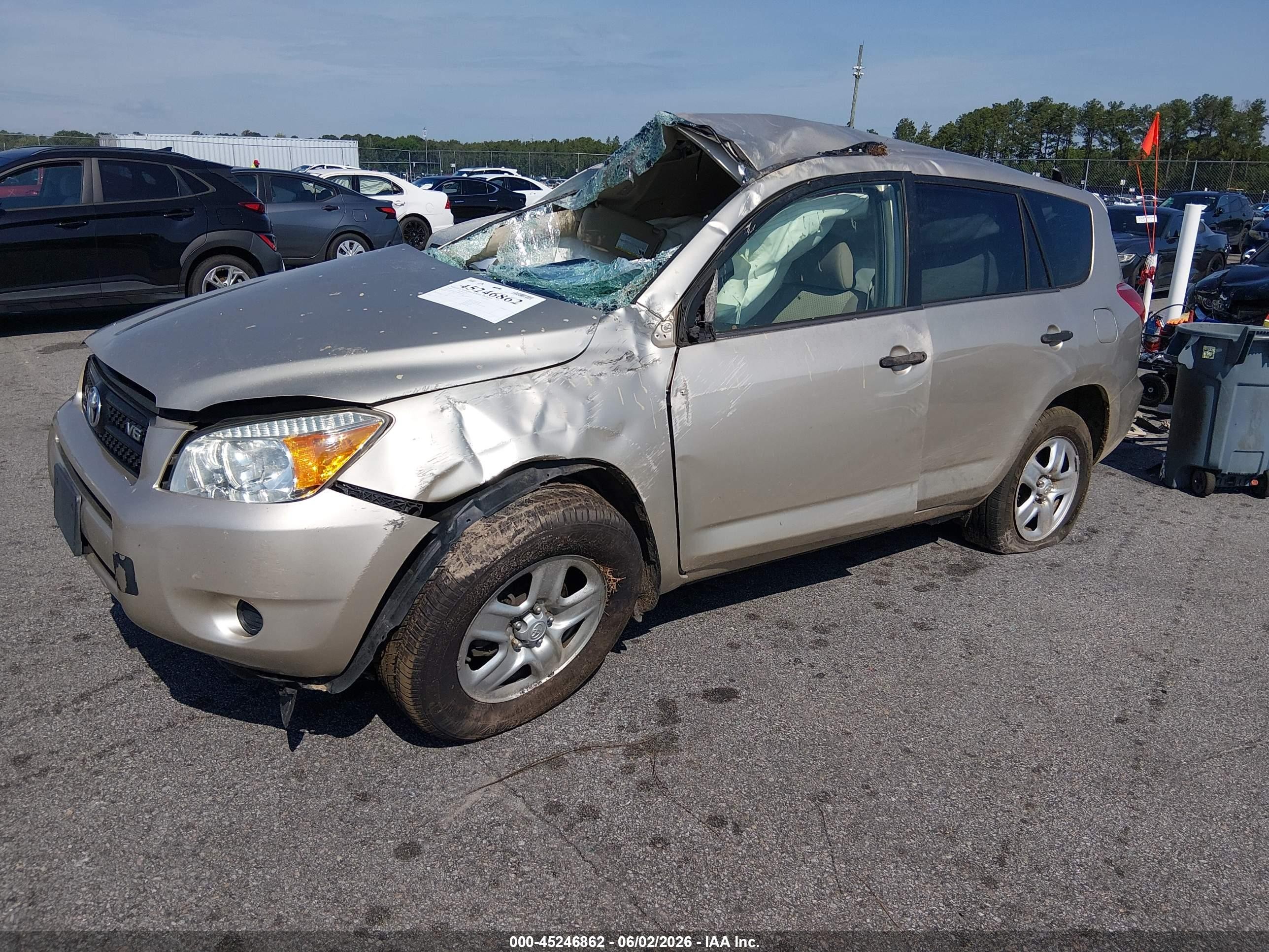2008 Toyota Rav4 Base V6 Silver vin: JTMZK33V686010986