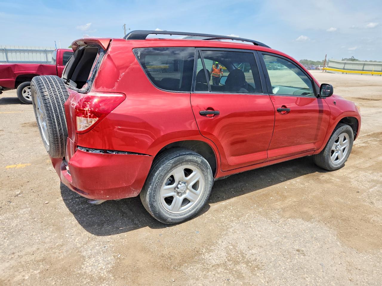 2008 Toyota Rav4 Base Red vin: JTMZK33V686012849