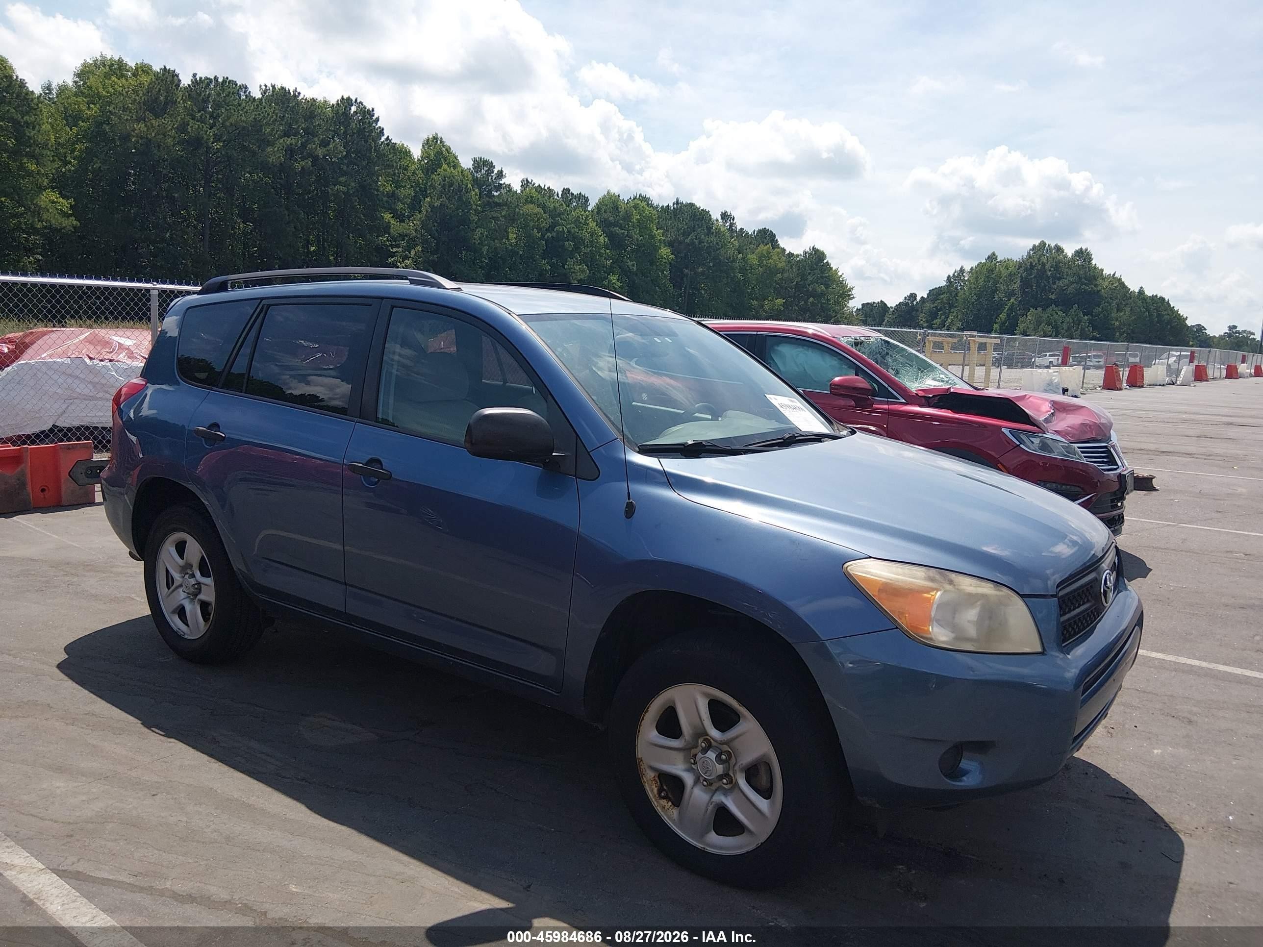 2007 Toyota Rav4 Base V6 (a5) Light Blue vin: JTMZK33V775012914