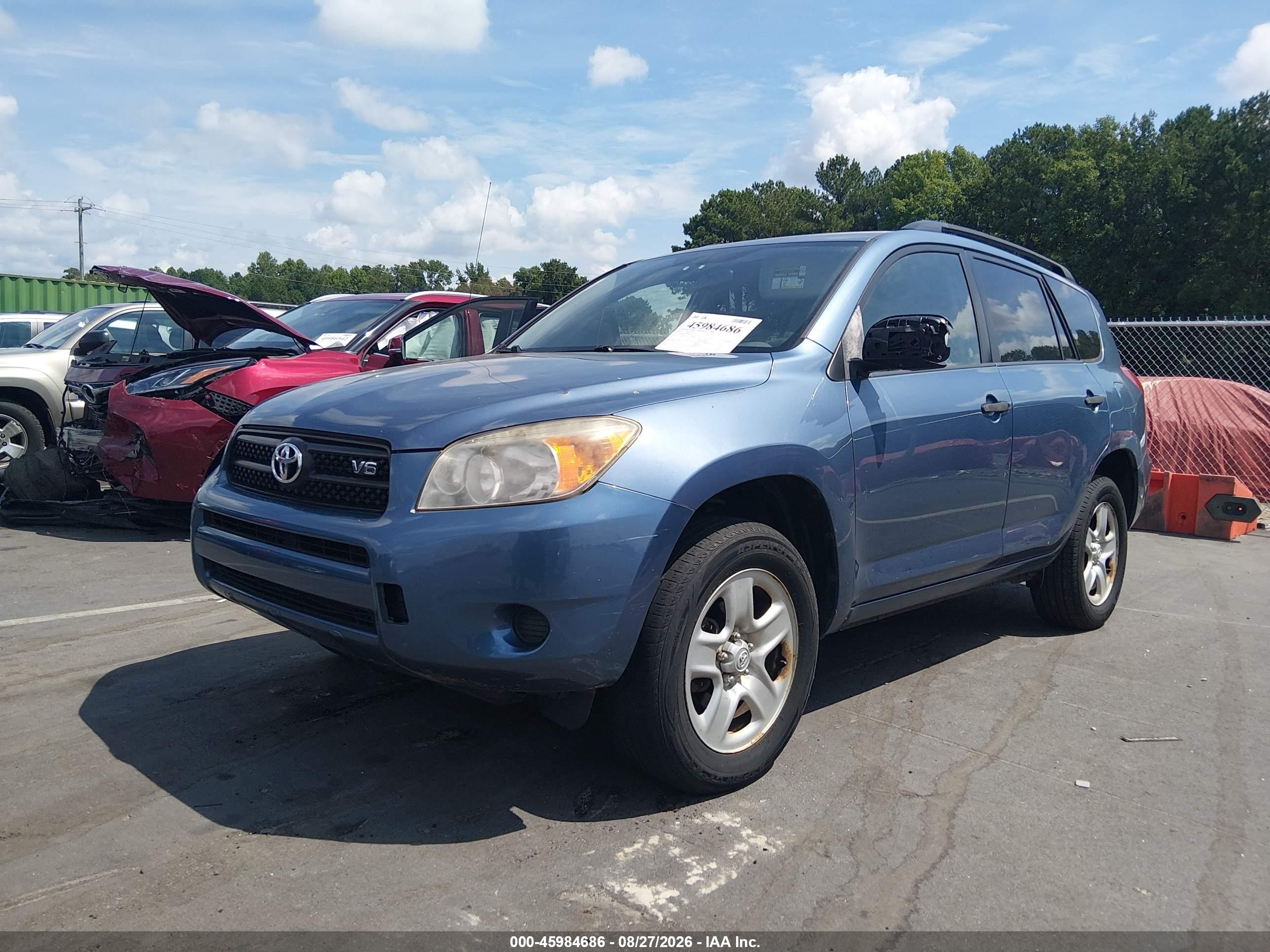 2007 Toyota Rav4 Base V6 (a5) Light Blue vin: JTMZK33V775012914