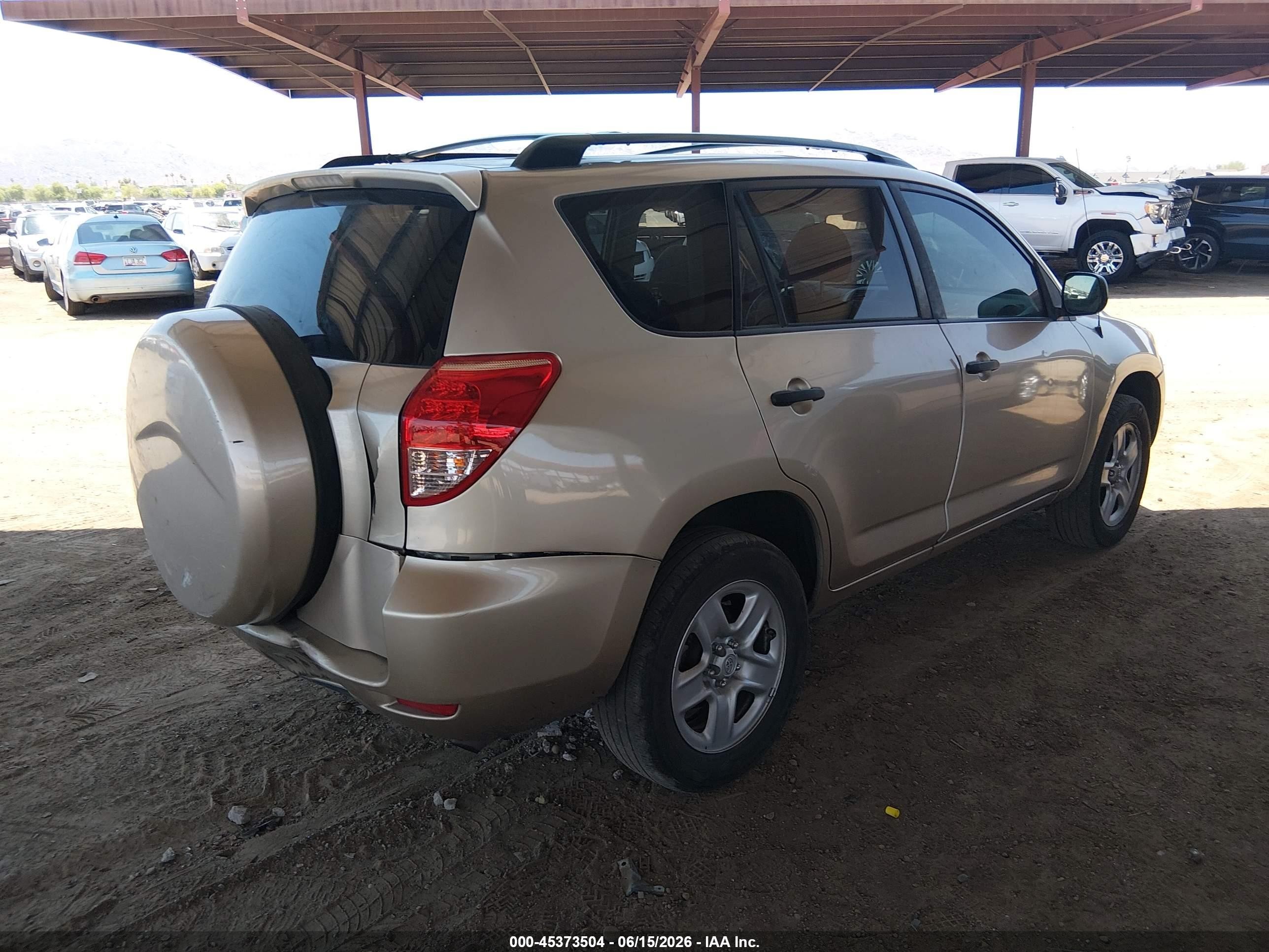 2007 Toyota Rav4 Base V6 (a5) Beige vin: JTMZK33V775014954