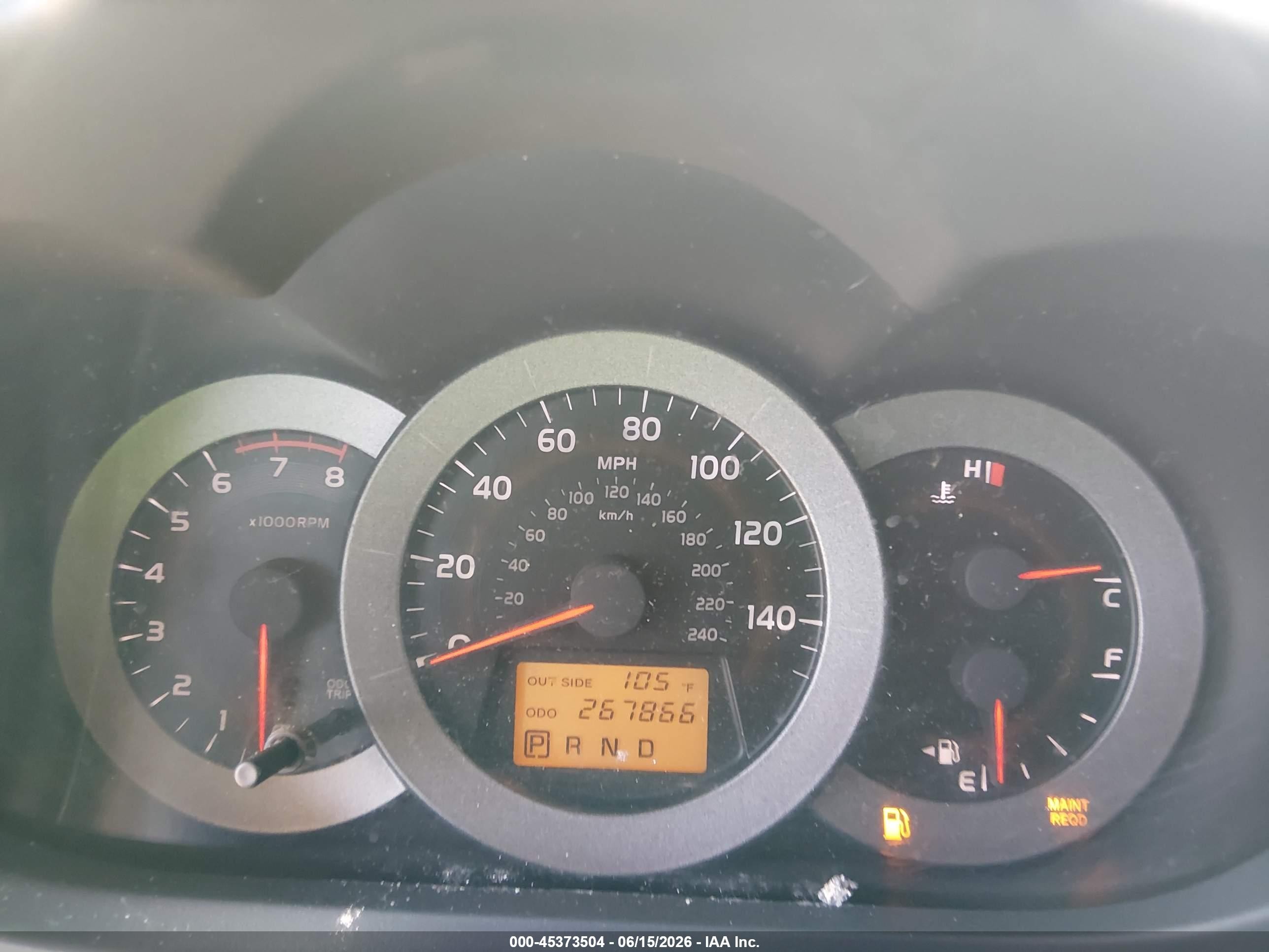 2007 Toyota Rav4 Base V6 (a5) Beige vin: JTMZK33V775014954