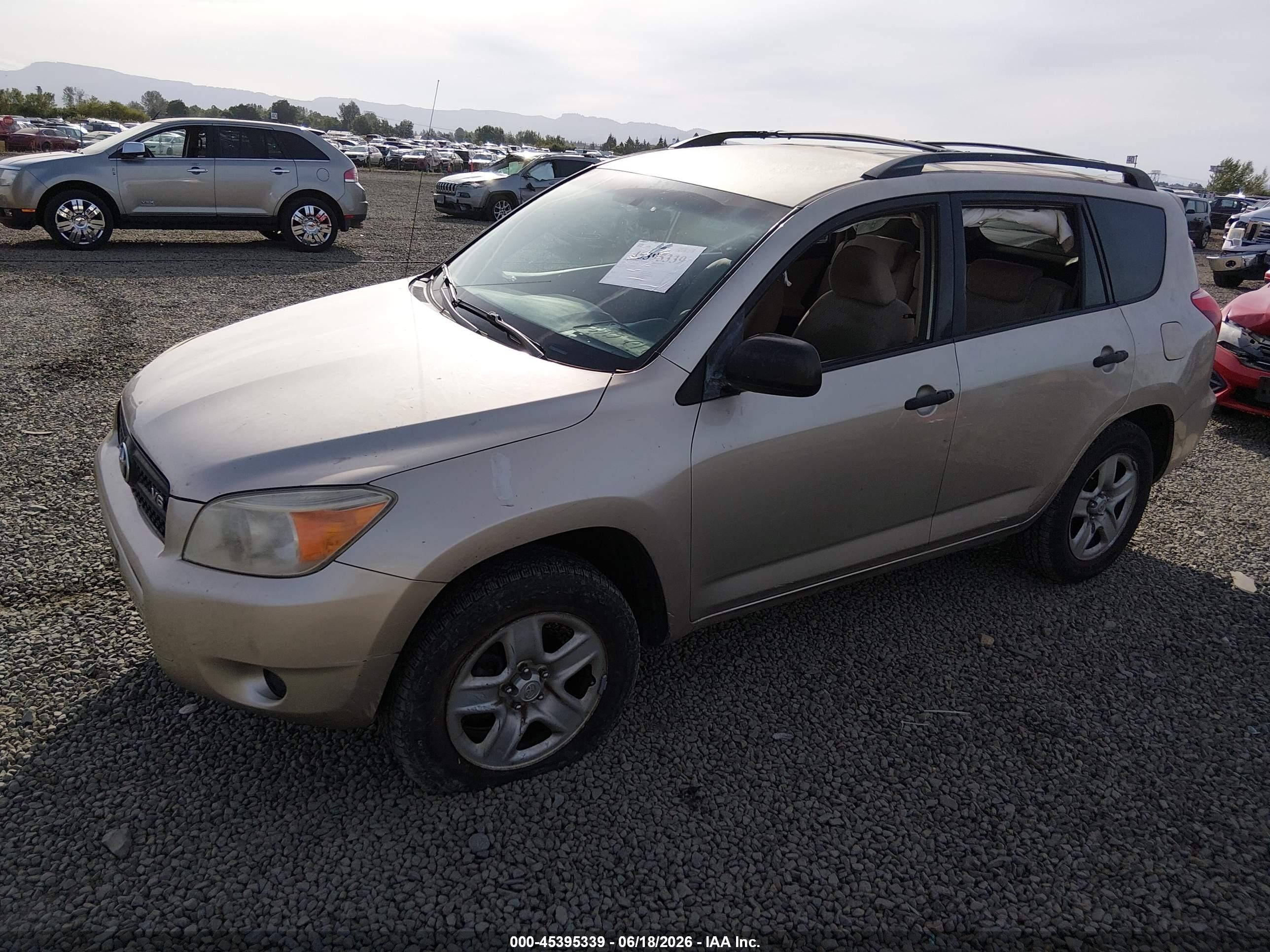 2007 Toyota Rav4 Base V6 (a5) Gold vin: JTMZK33V776004452