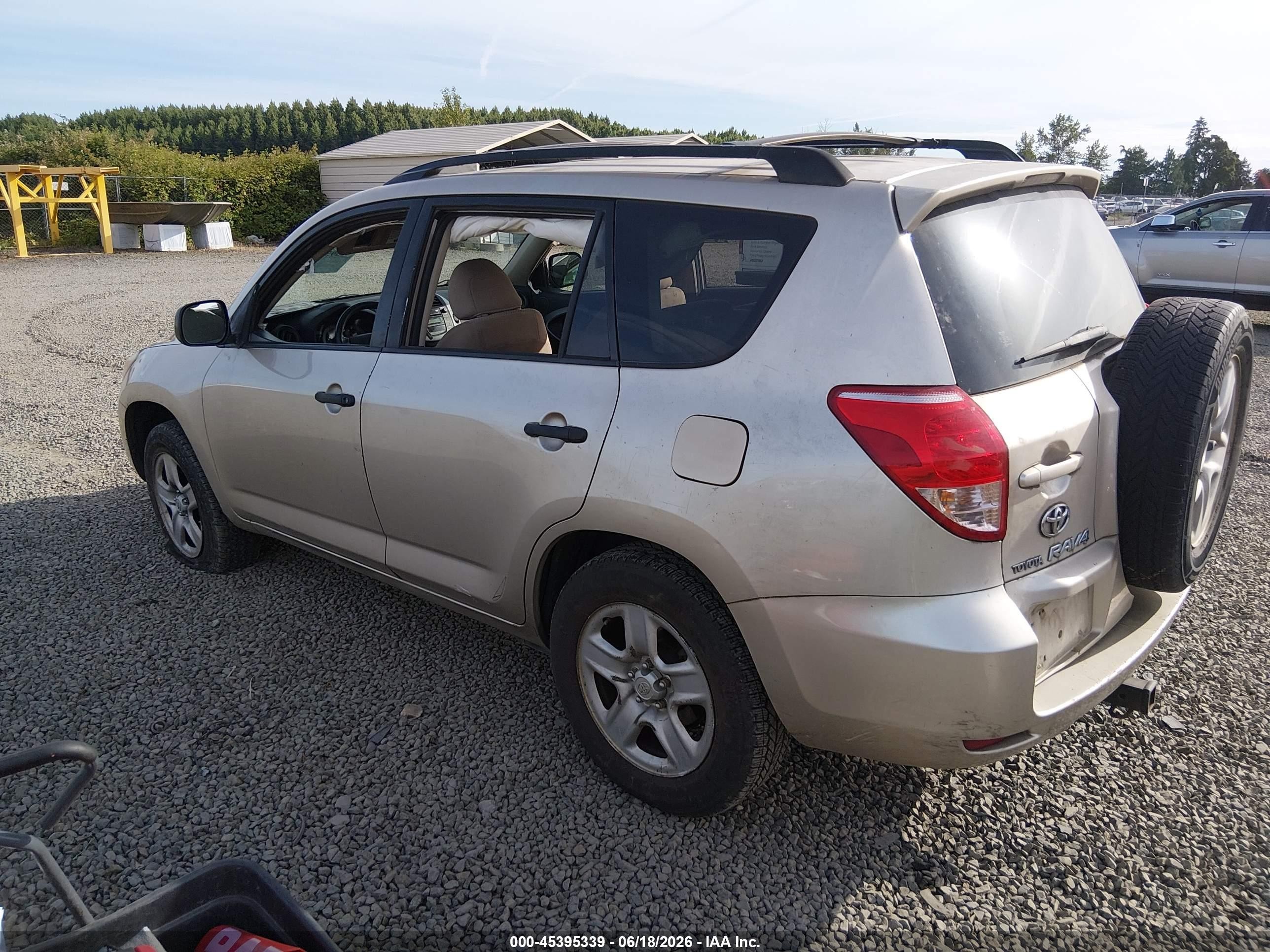 2007 Toyota Rav4 Base V6 (a5) Gold vin: JTMZK33V776004452