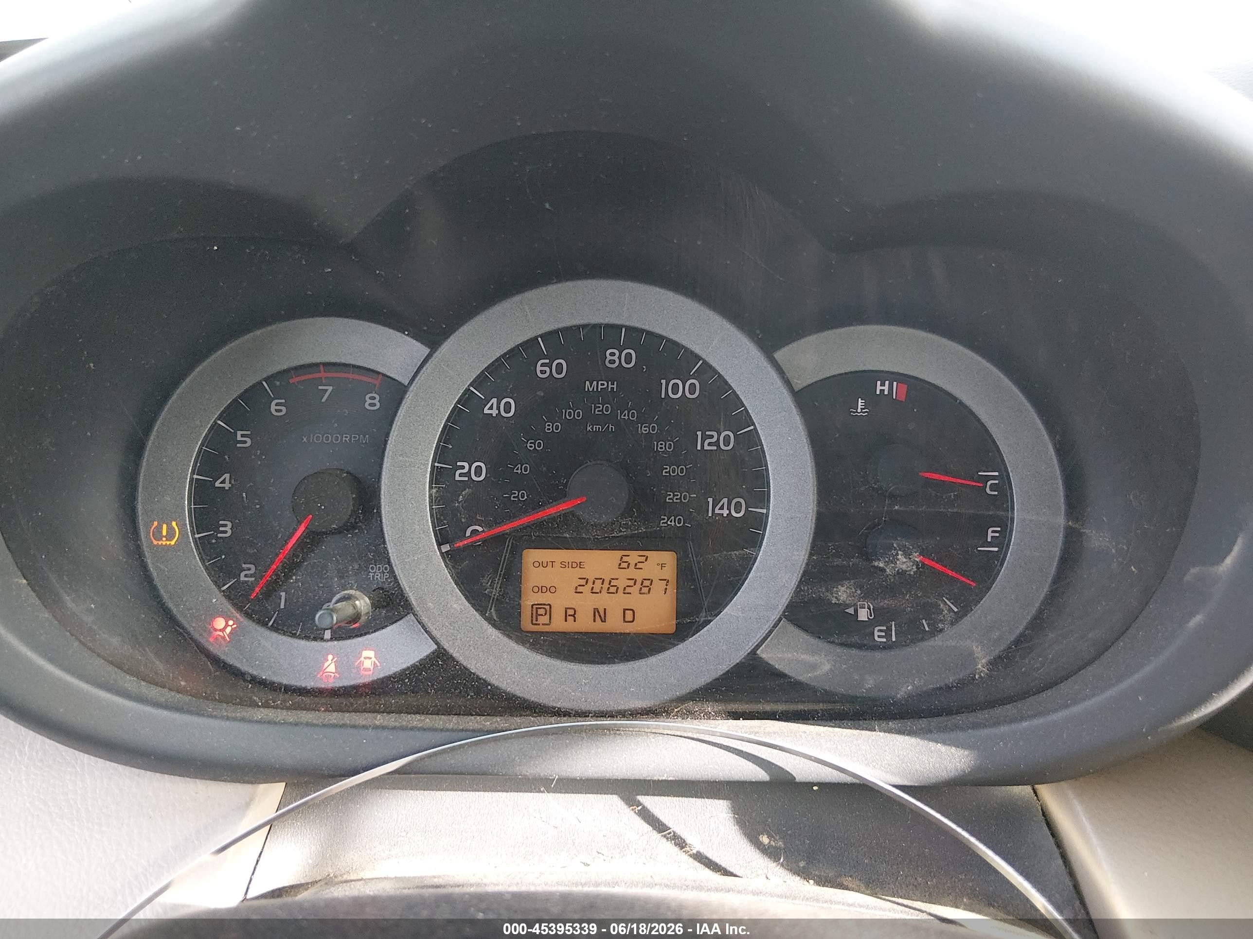 2007 Toyota Rav4 Base V6 (a5) Gold vin: JTMZK33V776004452