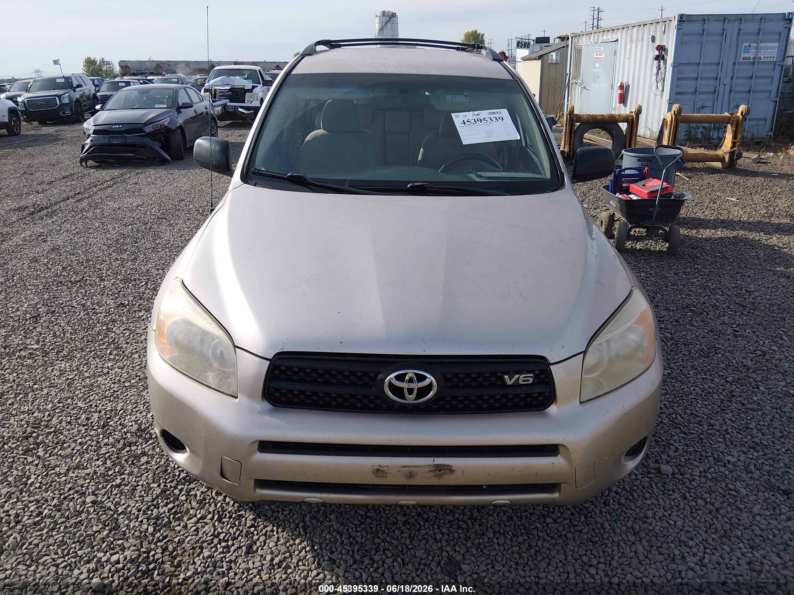 2007 Toyota Rav4 Base V6 (a5) Gold vin: JTMZK33V776004452