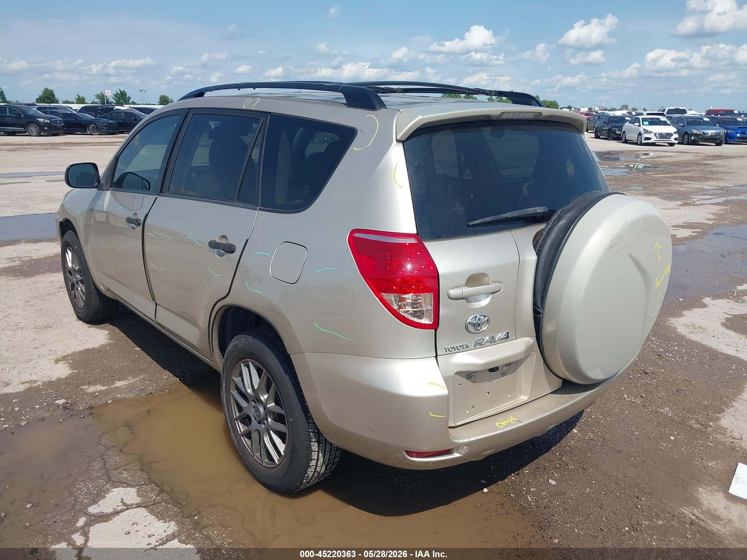 2008 Toyota Rav4 Base V6 Gold vin: JTMZK33V885019145