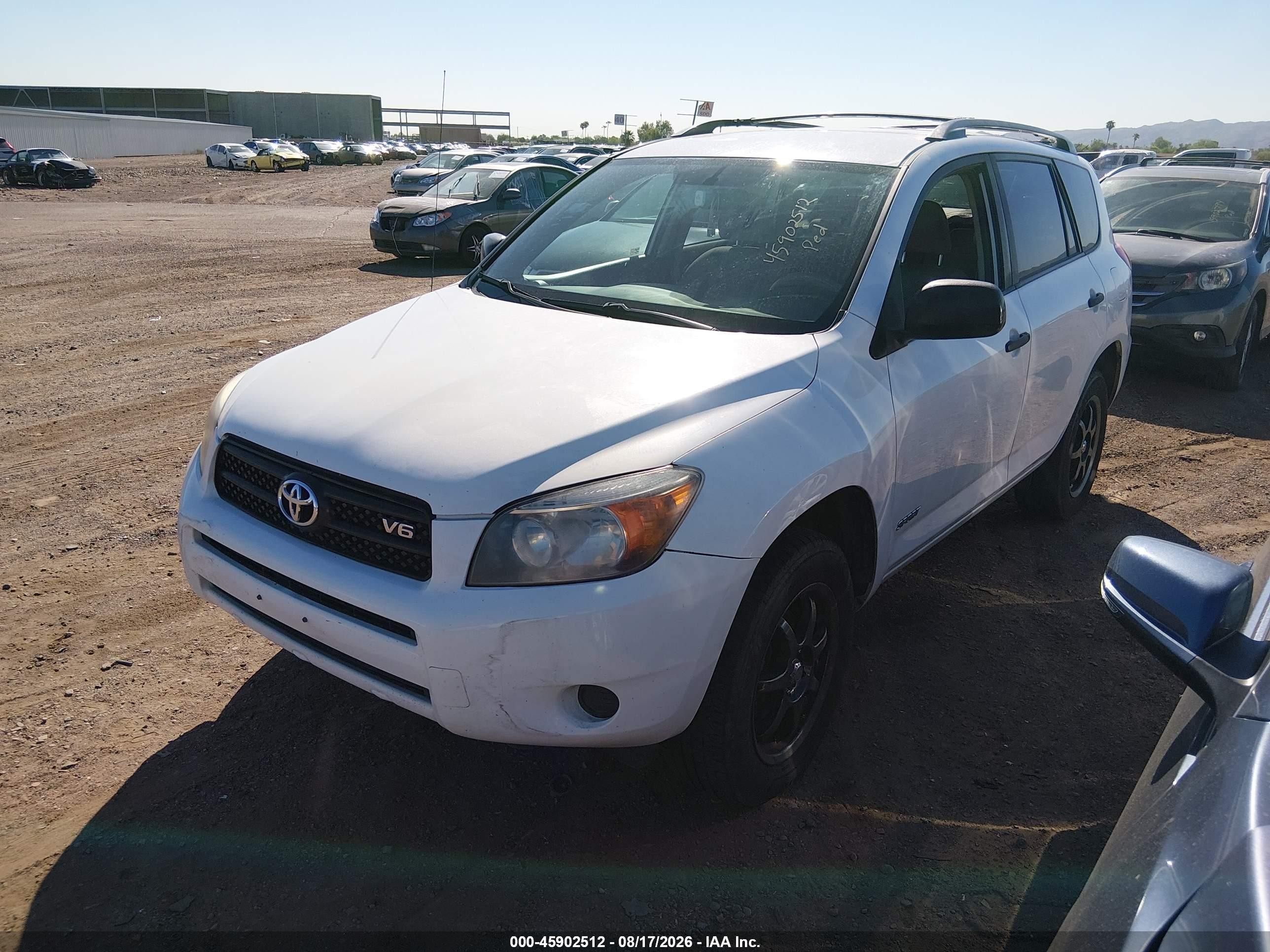 2007 Toyota Rav4 Base V6 (a5) White vin: JTMZK33V975011800
