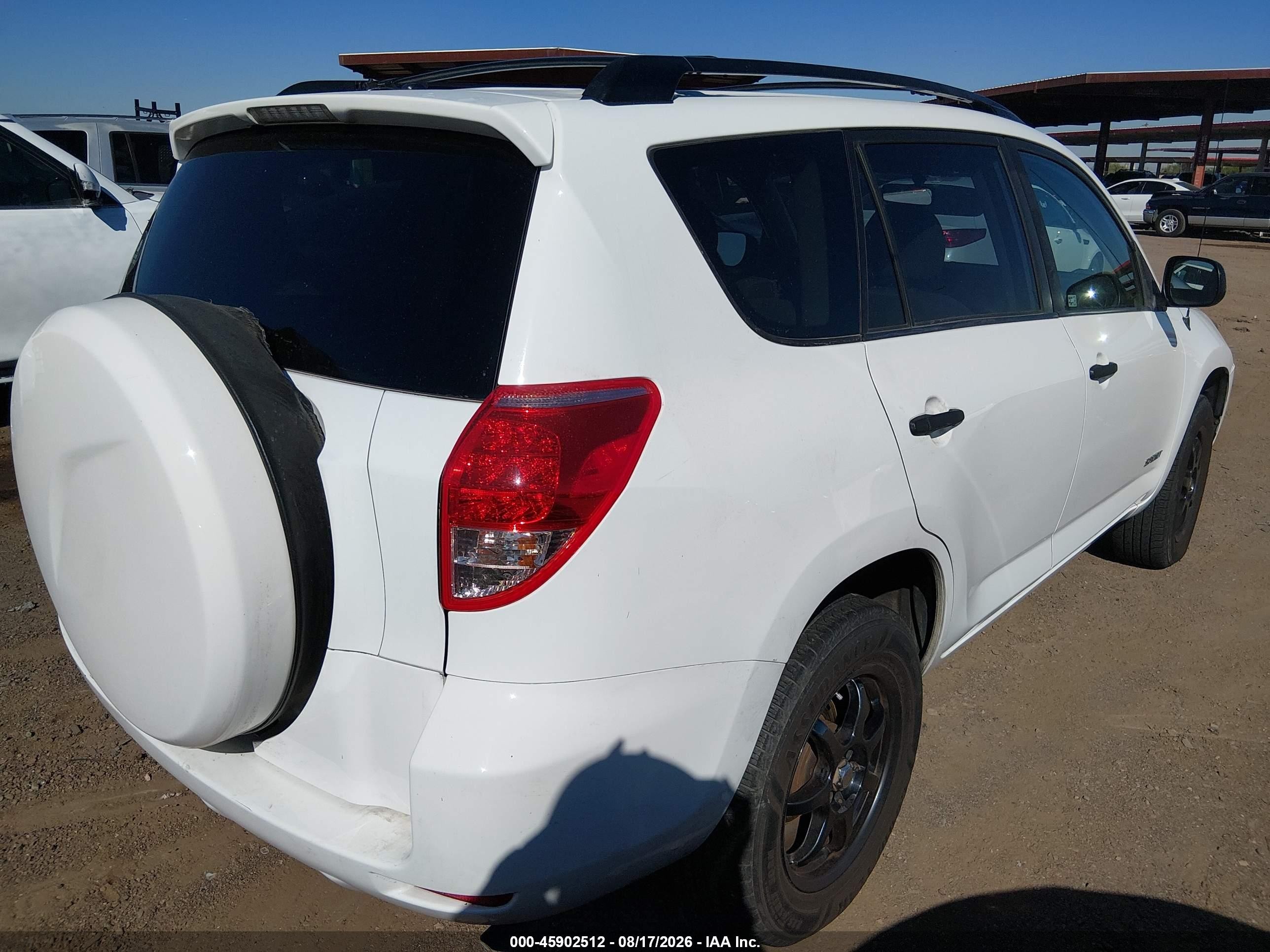 2007 Toyota Rav4 Base V6 (a5) White vin: JTMZK33V975011800