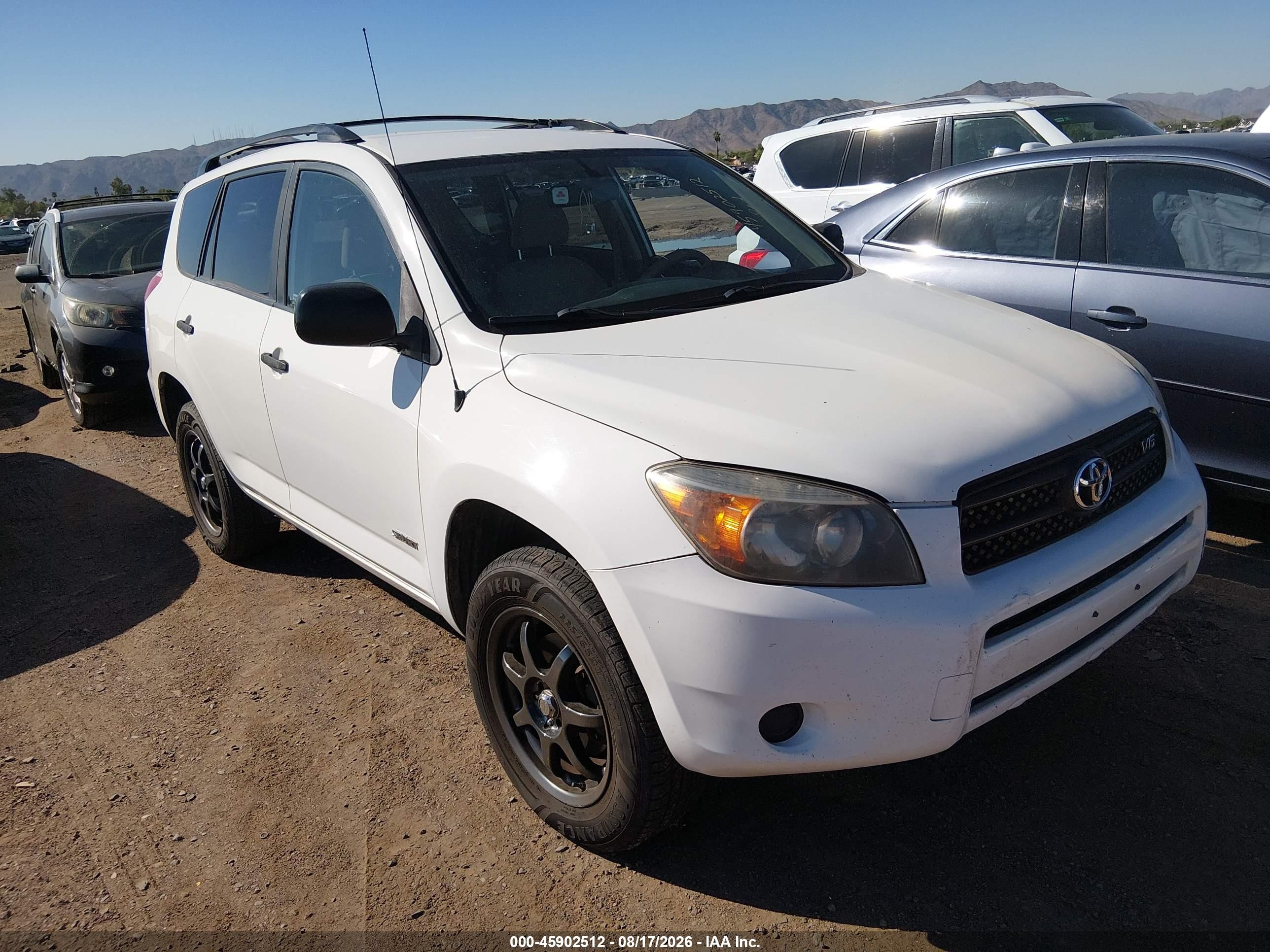 2007 Toyota Rav4 Base V6 (a5) White vin: JTMZK33V975011800