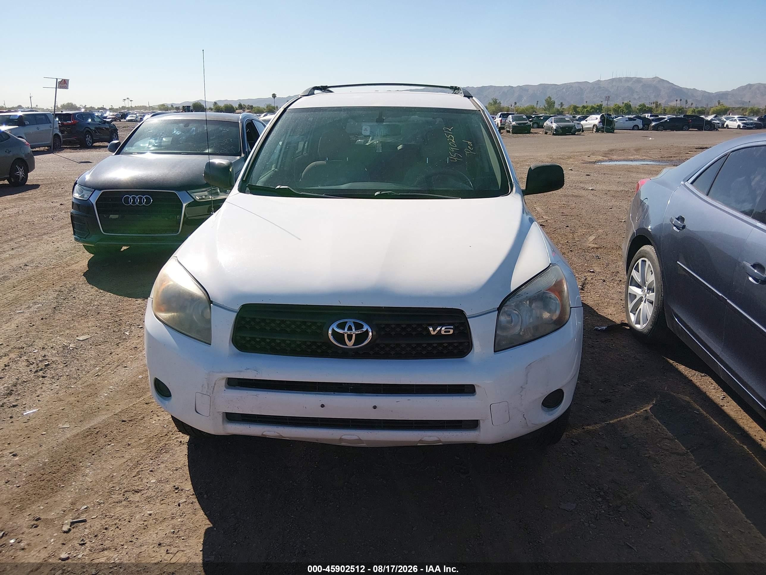 2007 Toyota Rav4 Base V6 (a5) White vin: JTMZK33V975011800
